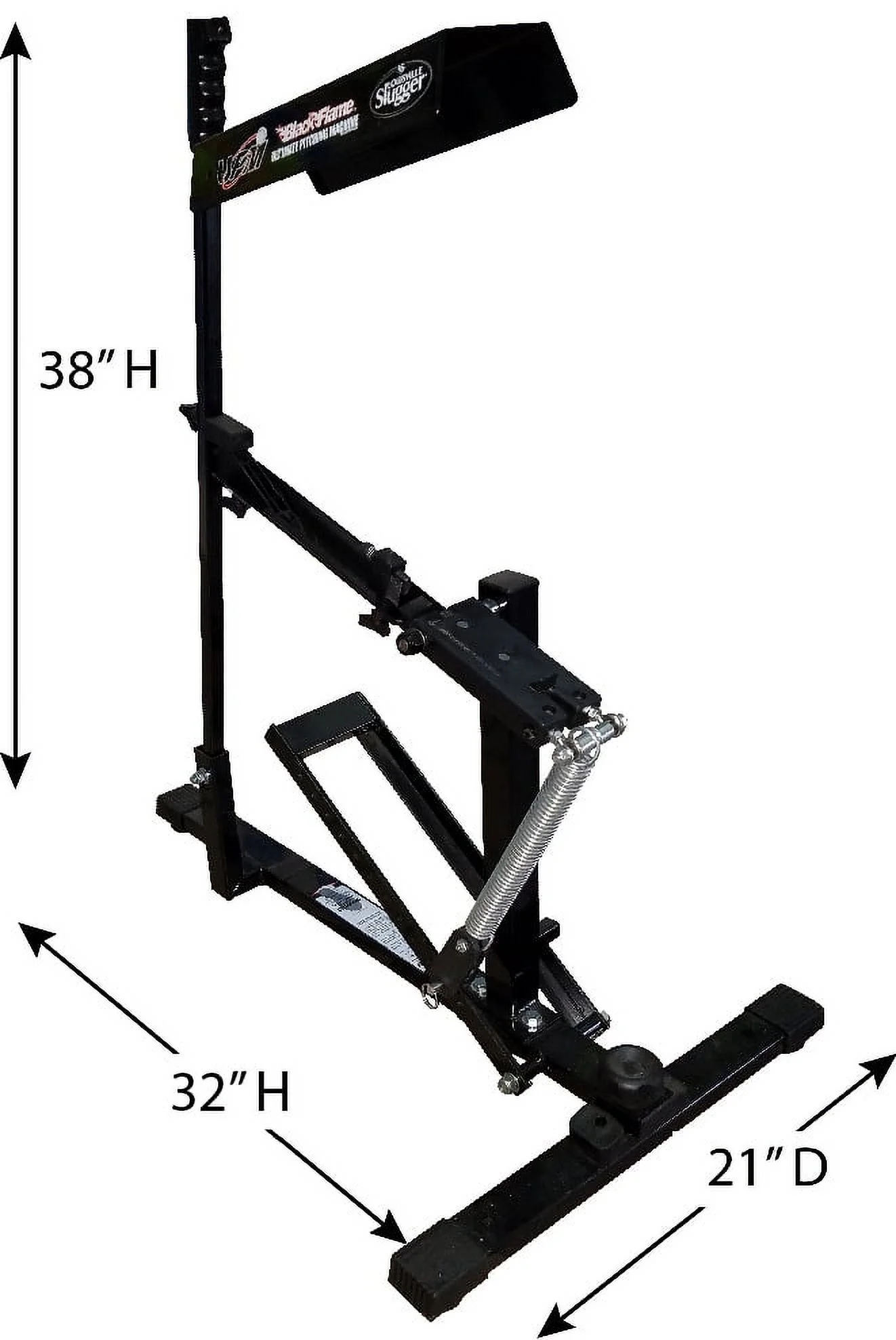 Black Flame Ultimate Pitching Machine for Baseball Softball �C Manual, Portable, Throws Up to 50 MPH, Youth Adult Training - Image 3