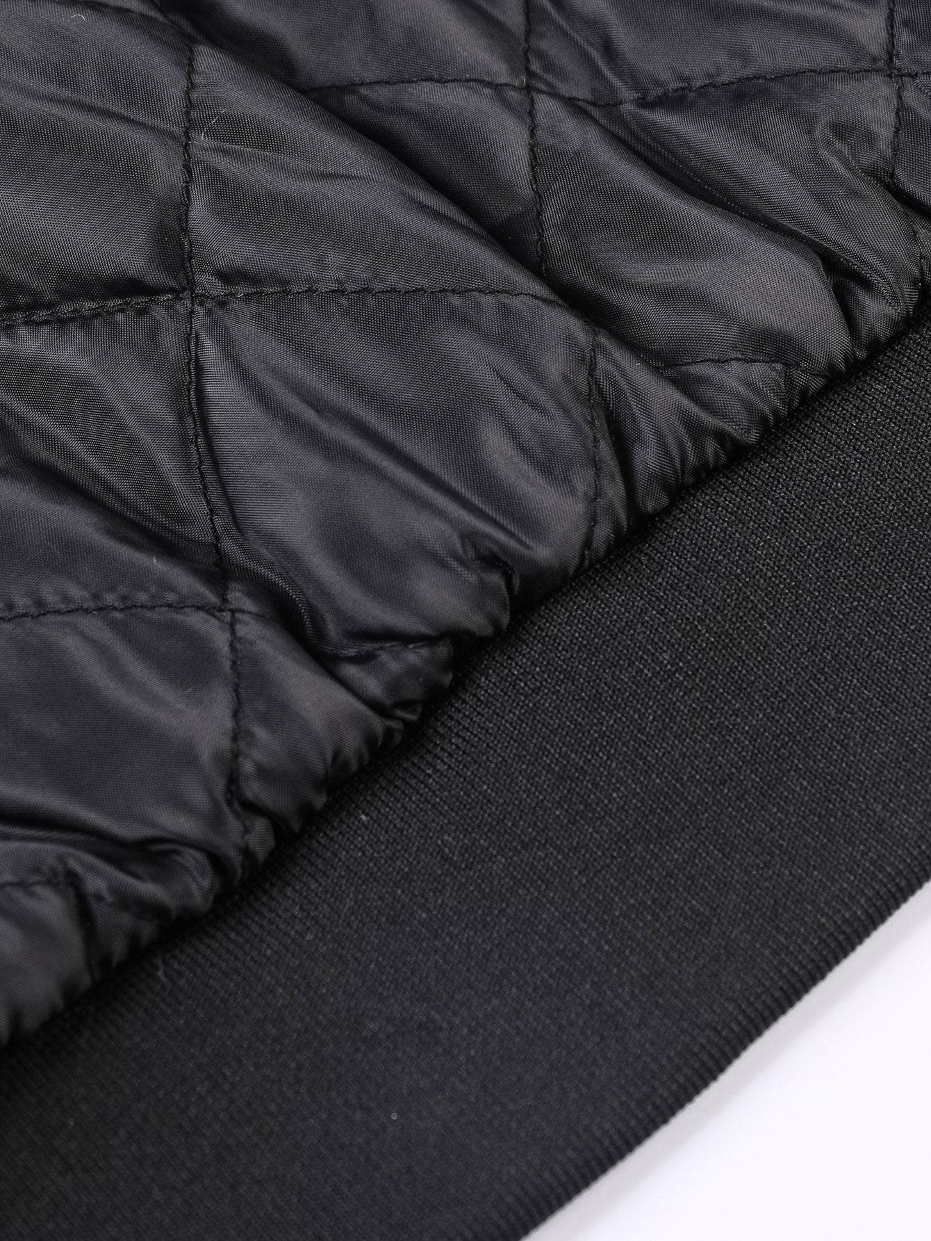 Veste bomber matelassée à col montant