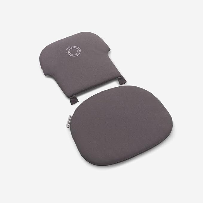 Ensemble coussin bébé girafe Bugaboo pour chaise bébé girafe, dossier et assise, gris orageux