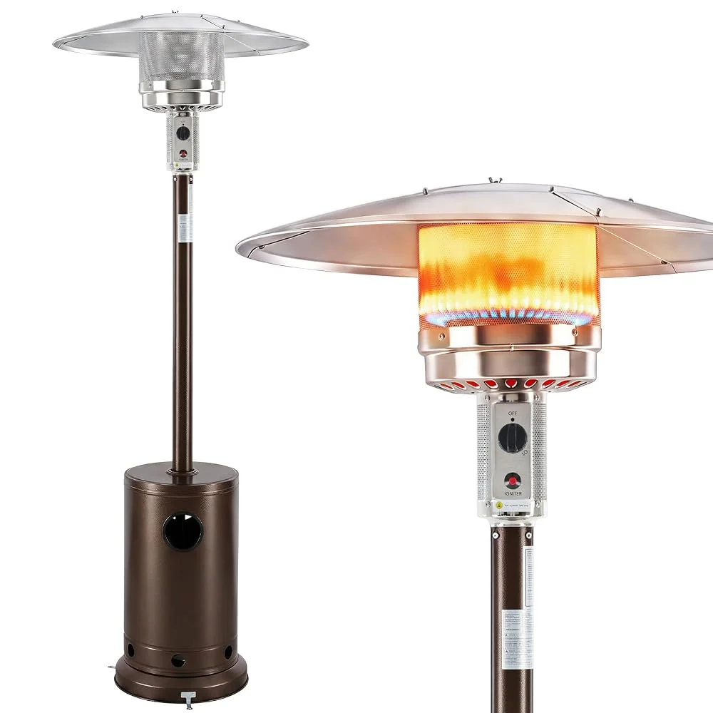OLIXIS 48,000 BTU Patio Heater with Wheels Heater for Outdoor Use