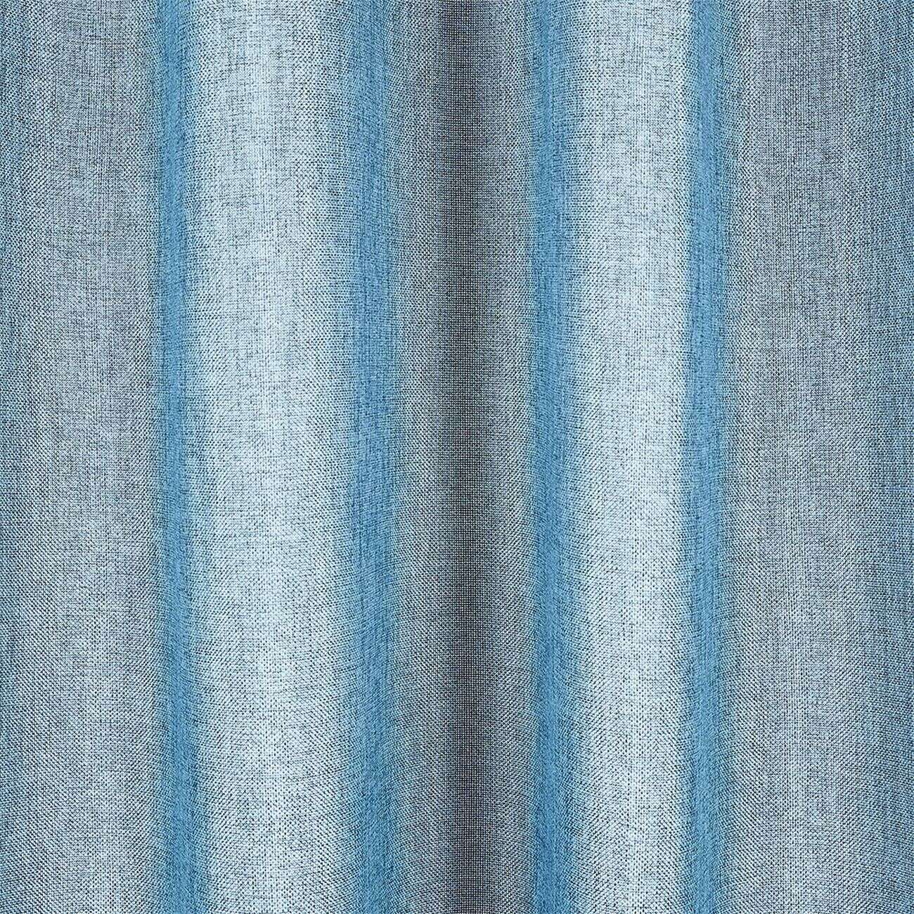 Rideau polyester 140x240cm bleu chiné
