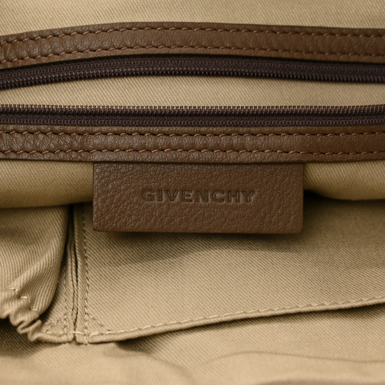 Calfskin Double Handles Hobo Brown