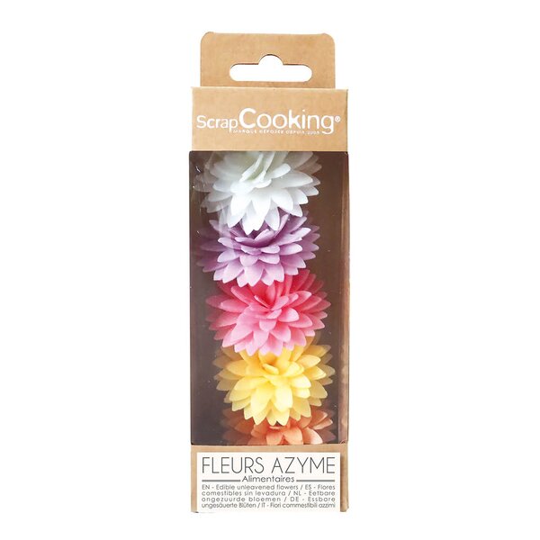 Kakepynt dahlia 7g 5 stk multi