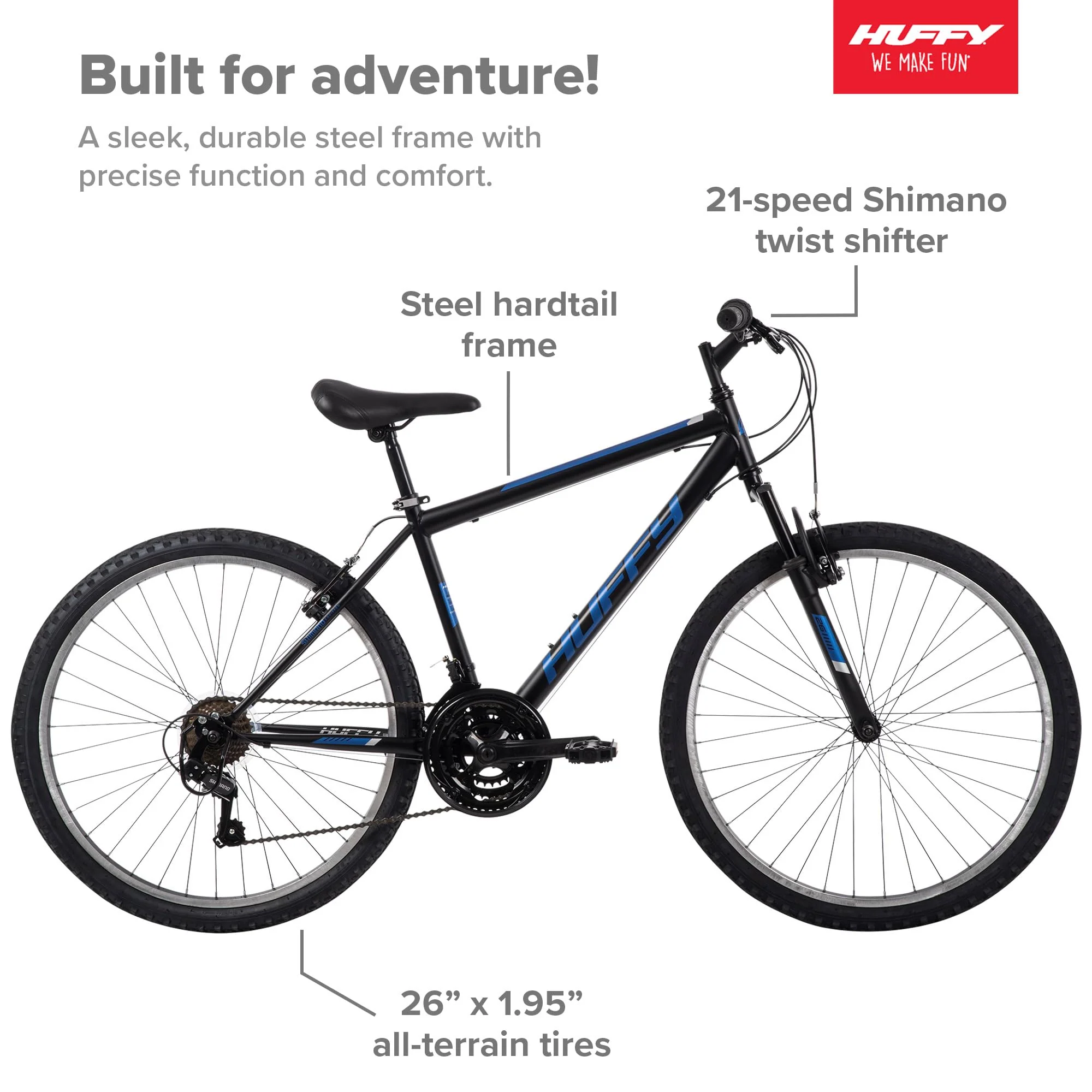 Huffy Stone Mountain 21-Speed Hardtail Men's Mountain Bike