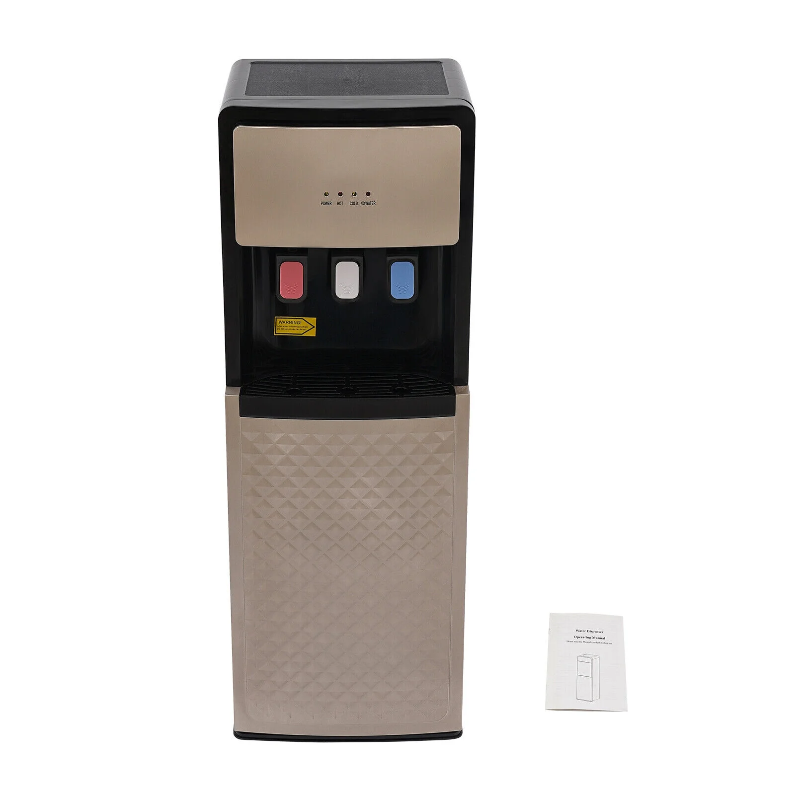 Champaign Gold Bottom Loading Water Dispenser Hot, Cold Room Temperature Water, 500W Heating, 90W Cooling, Safe User-Friendly Design for Home Office - Image 7