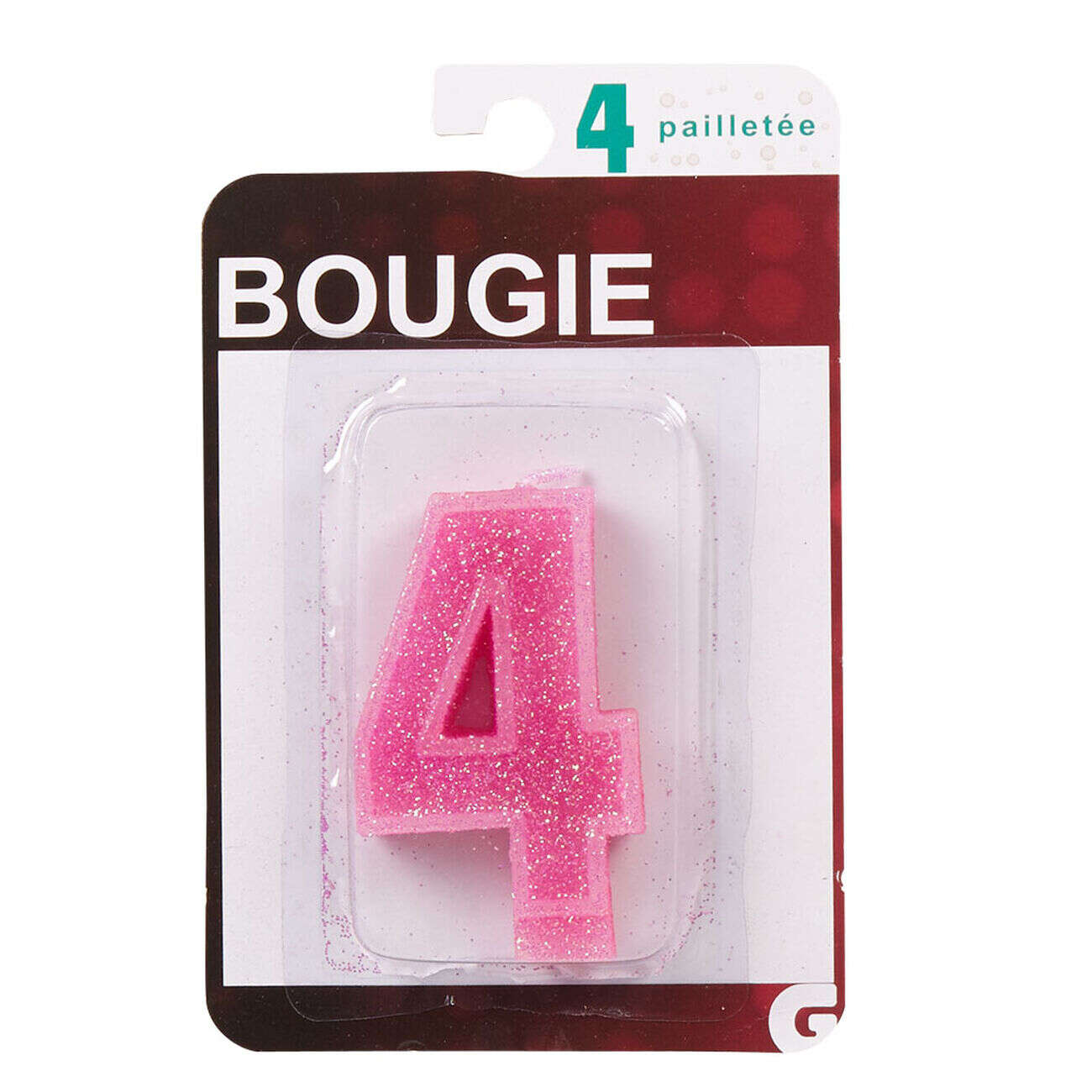 Bougie anniversaire chiffre 4