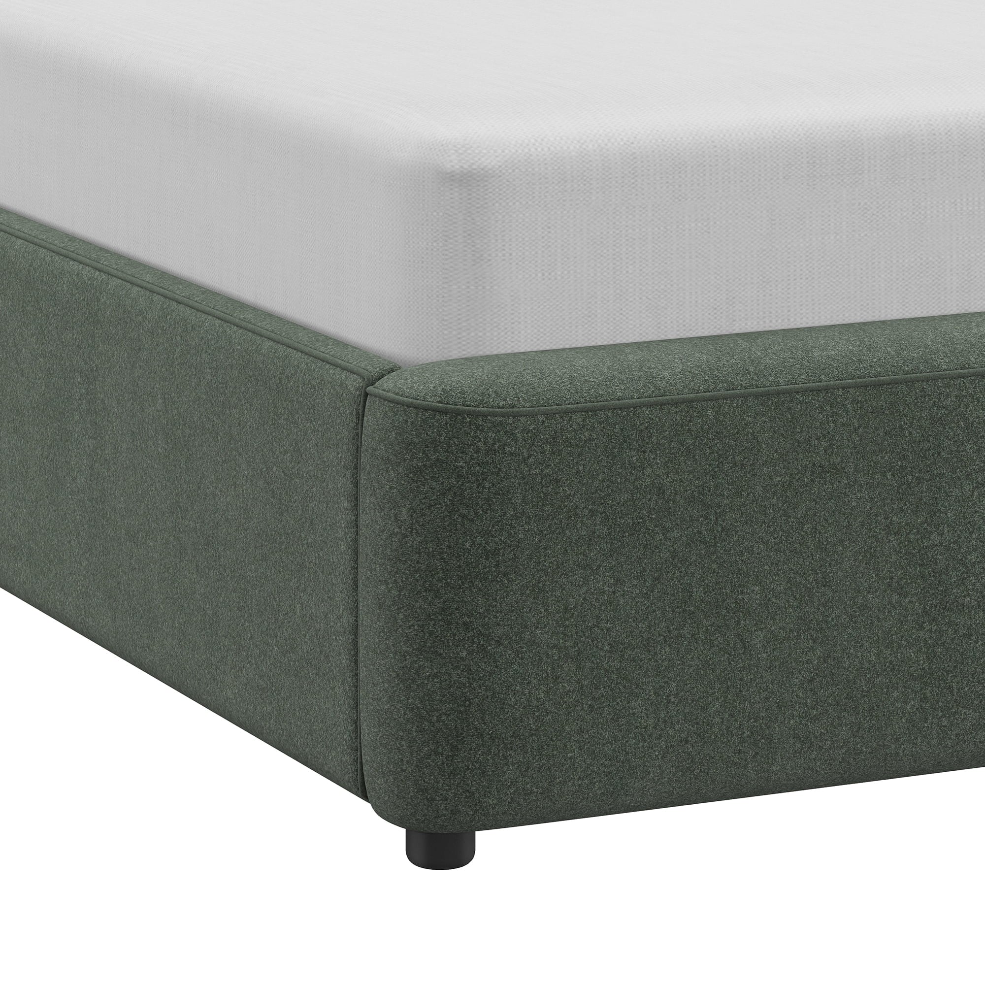 Better Homes & Gardens Juliet King Boucle Platform Bed, Ivory