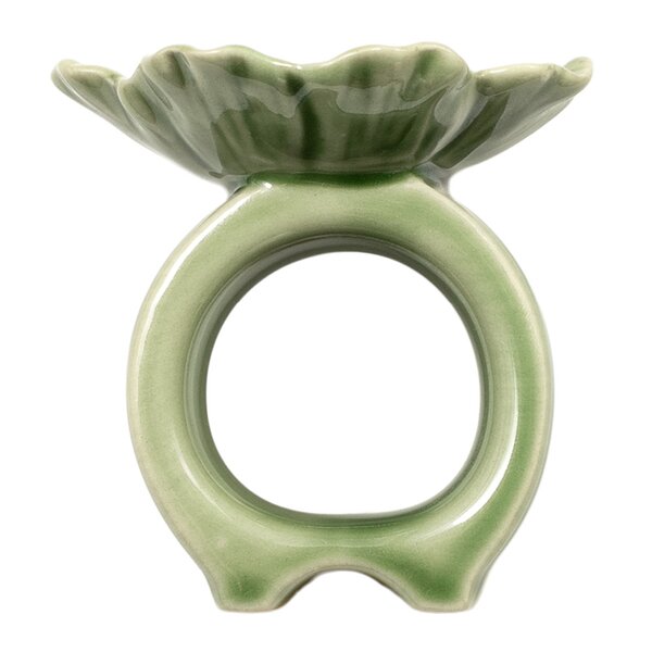 Flora serviettring 6 cm grønn