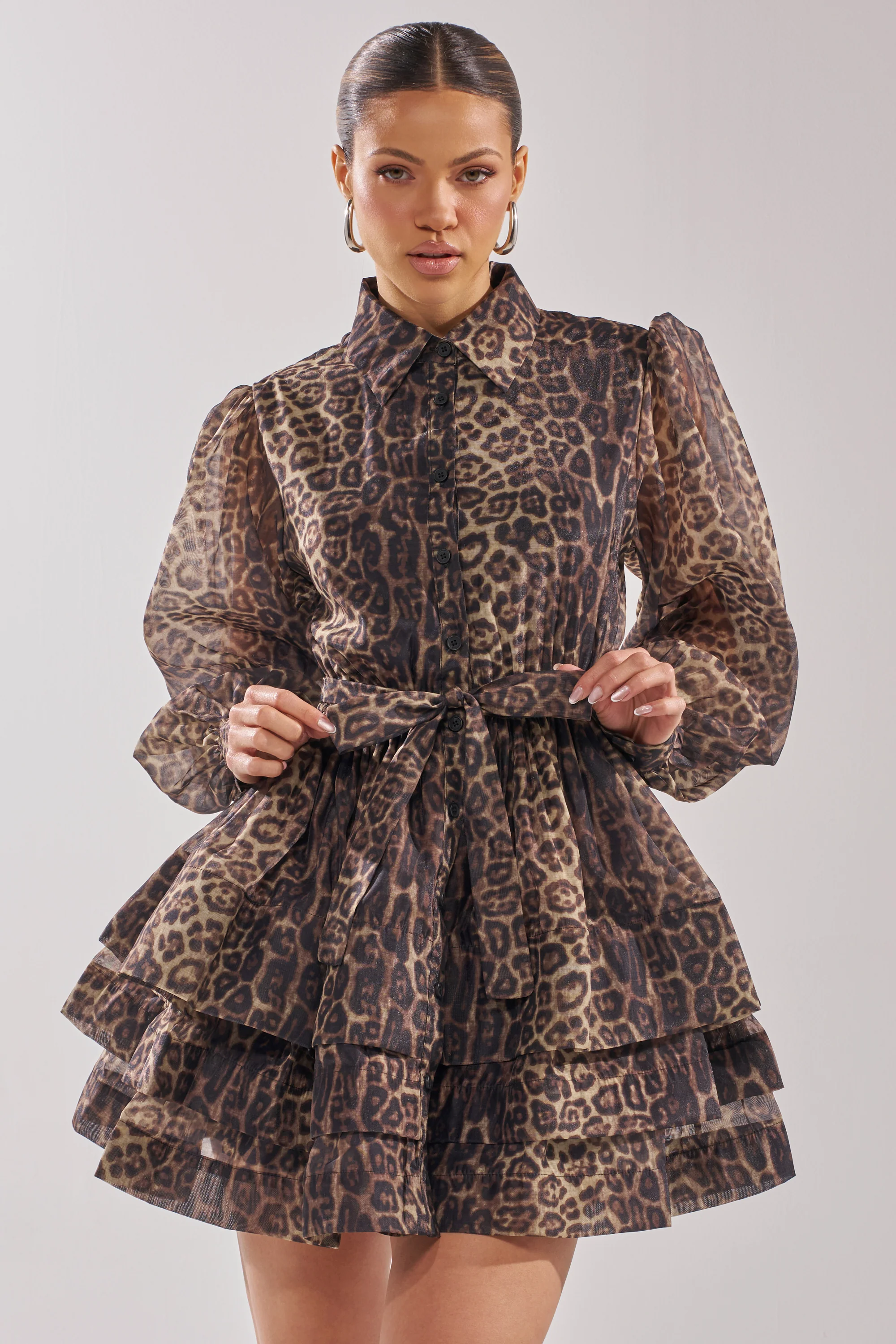 CHICEST OF CHIC LEOPARD PRINT MINI DRESS - Akira Store