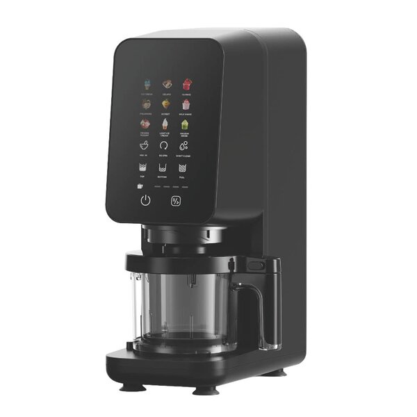 Iskremmaskin 3L svart/stål