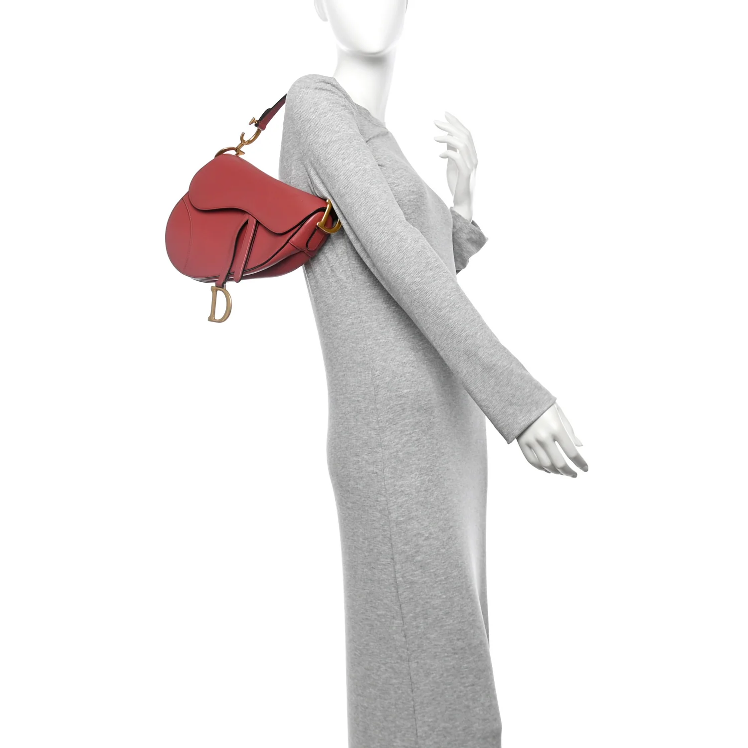 Calfskin Saddle Bag Pink
