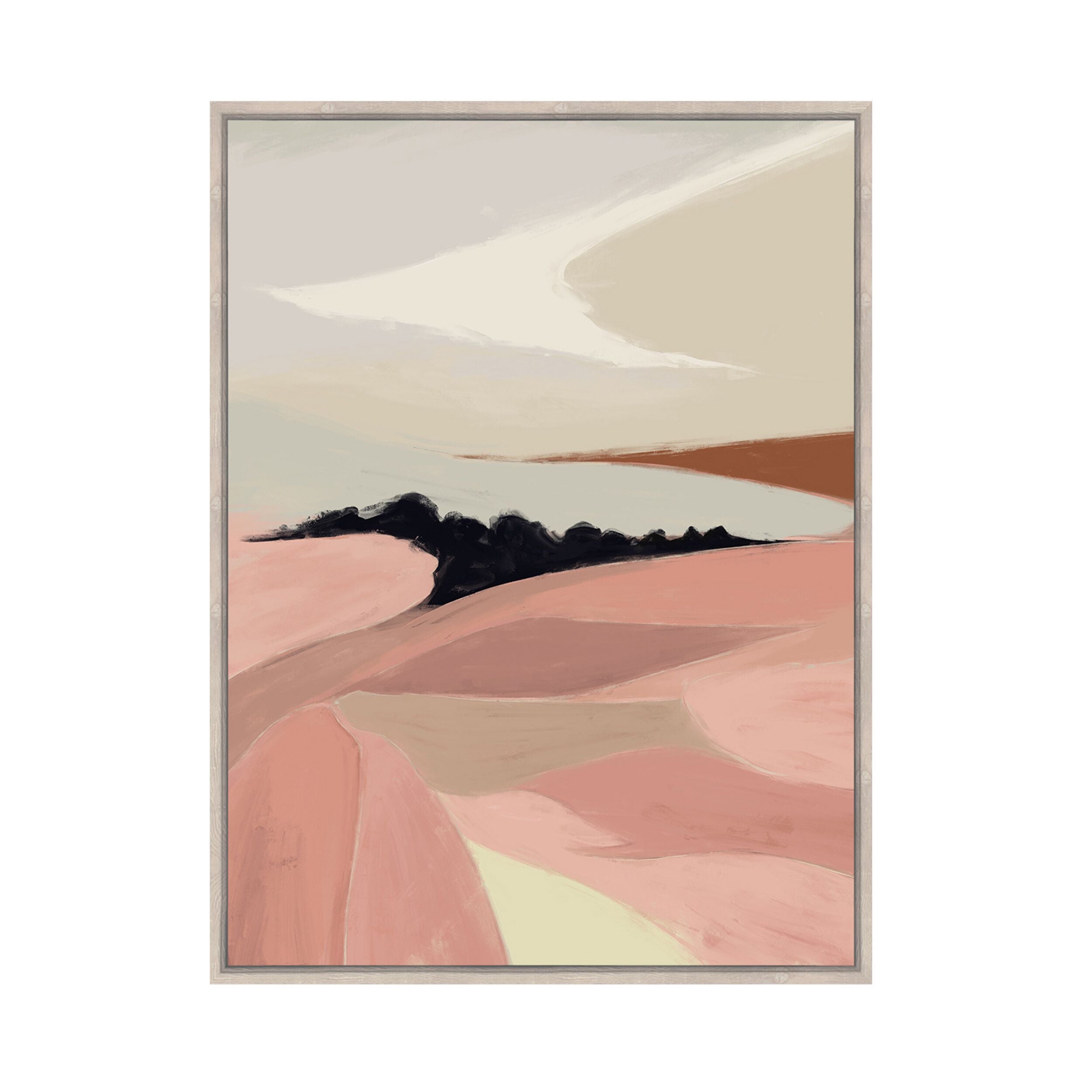 Calm Passage Framed Textured Print 60x80cm