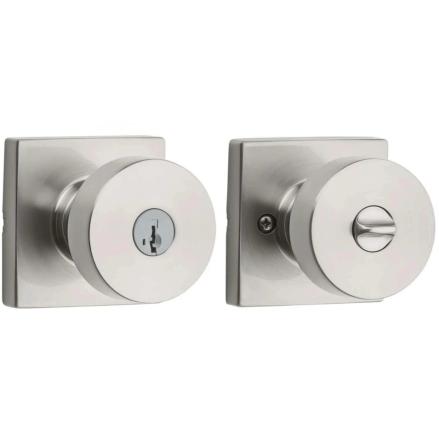 Kwikset 740PSKSQT Pismo Keyed Entry Door Knob with Square Rose - TA Screen Specialist, Inc.