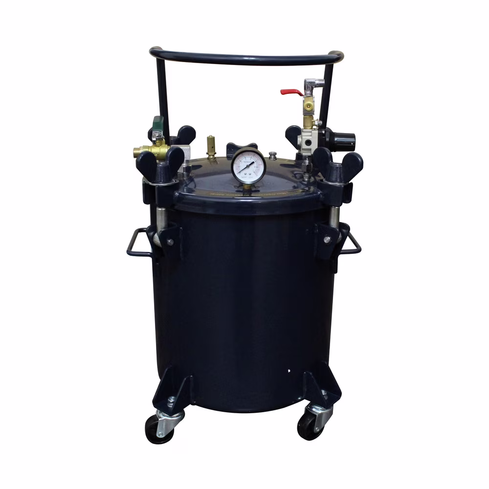 CAT-365C 5 Gallon 80 PSI Oil-Free Vertical Dolly Pressure Pot