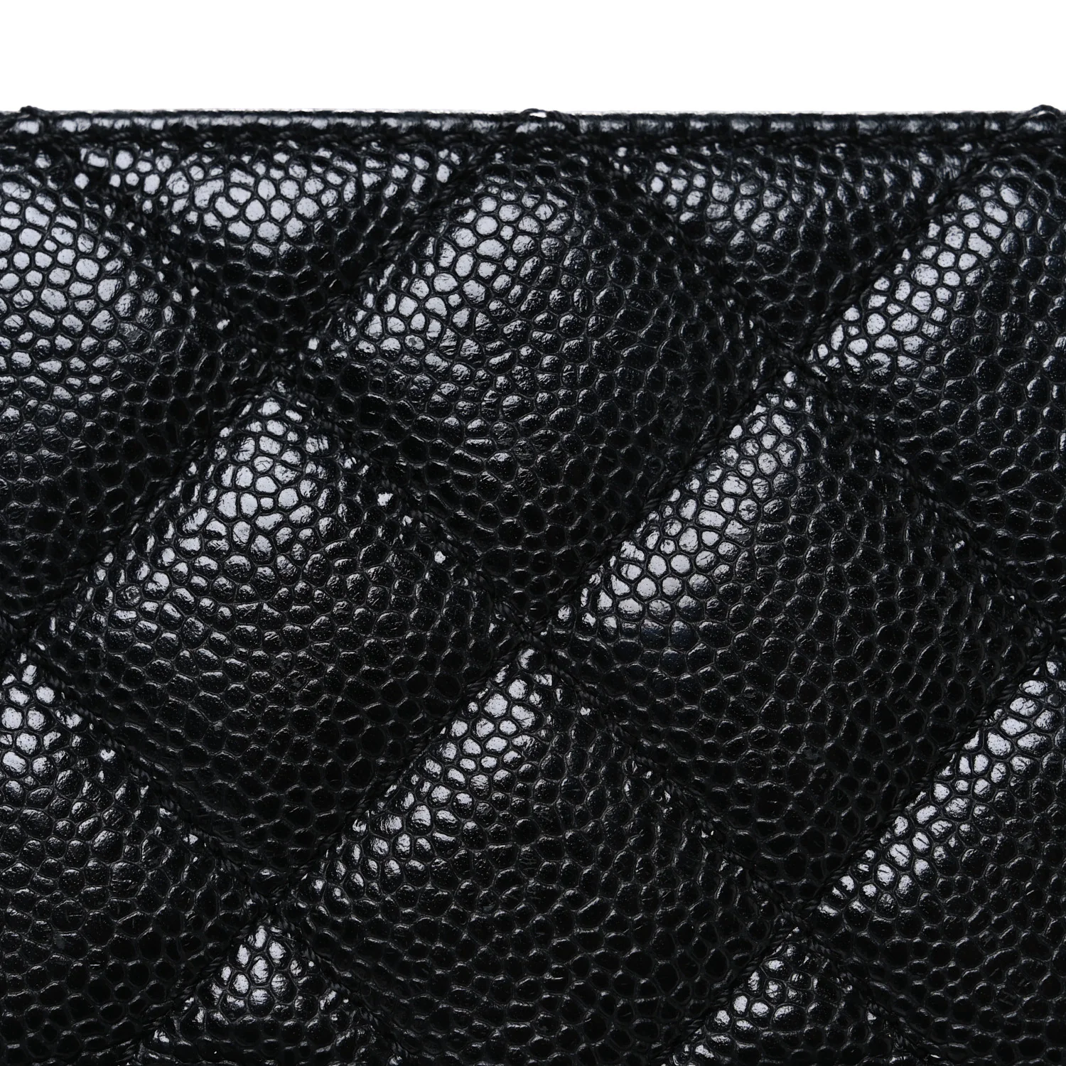 Caviar Quilted Grand Shopping Tote GST Black