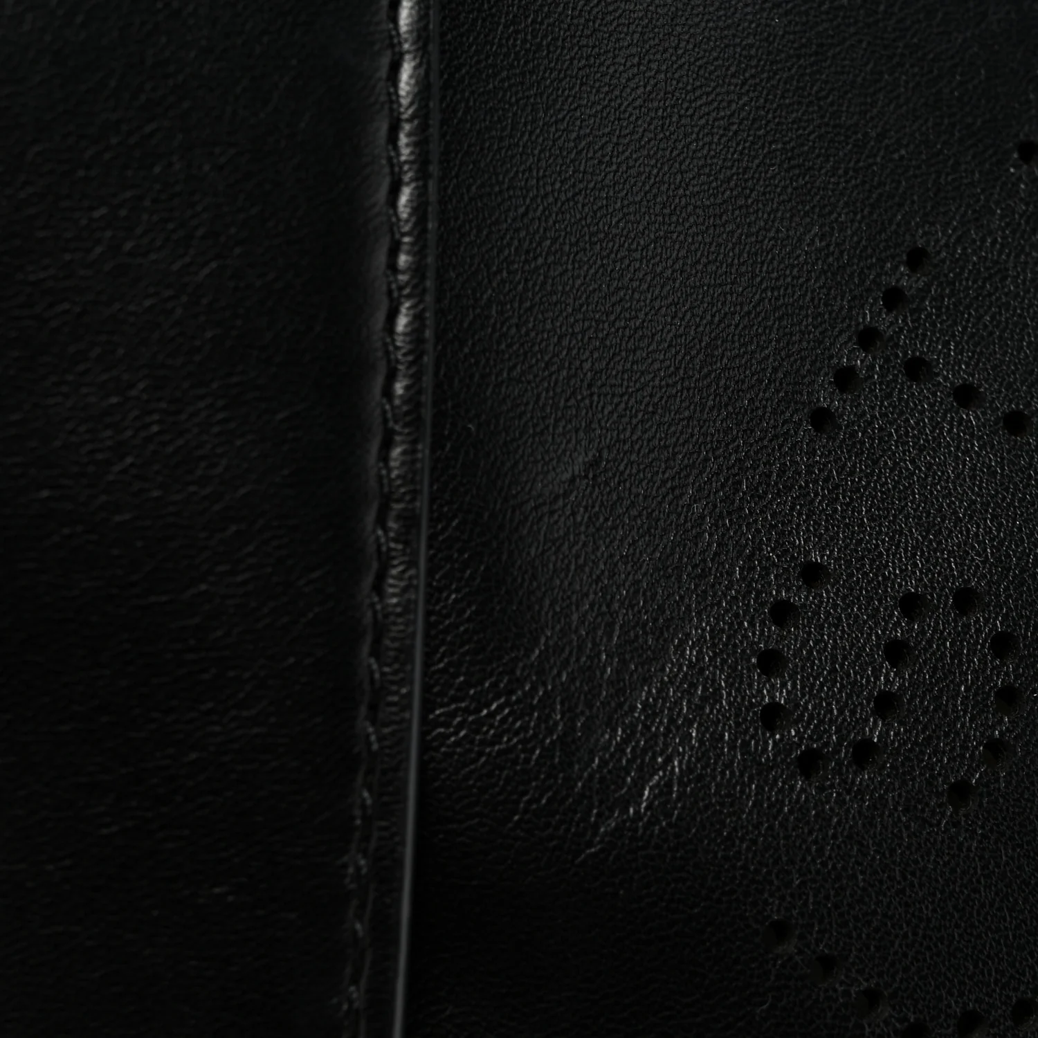 Eco Alter Nappa Perforated Logo Mini Crossbody Black