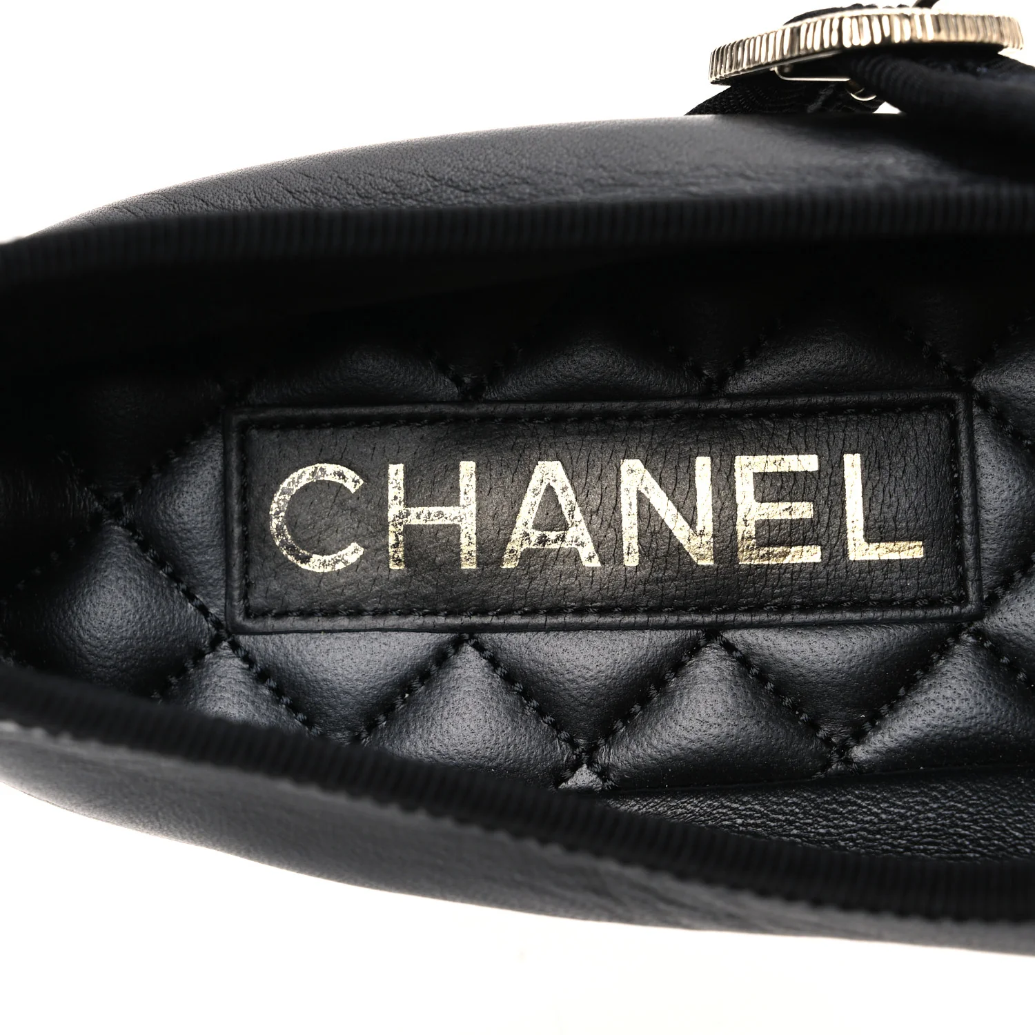 Lambskin Mary Jane Flats 40 Black