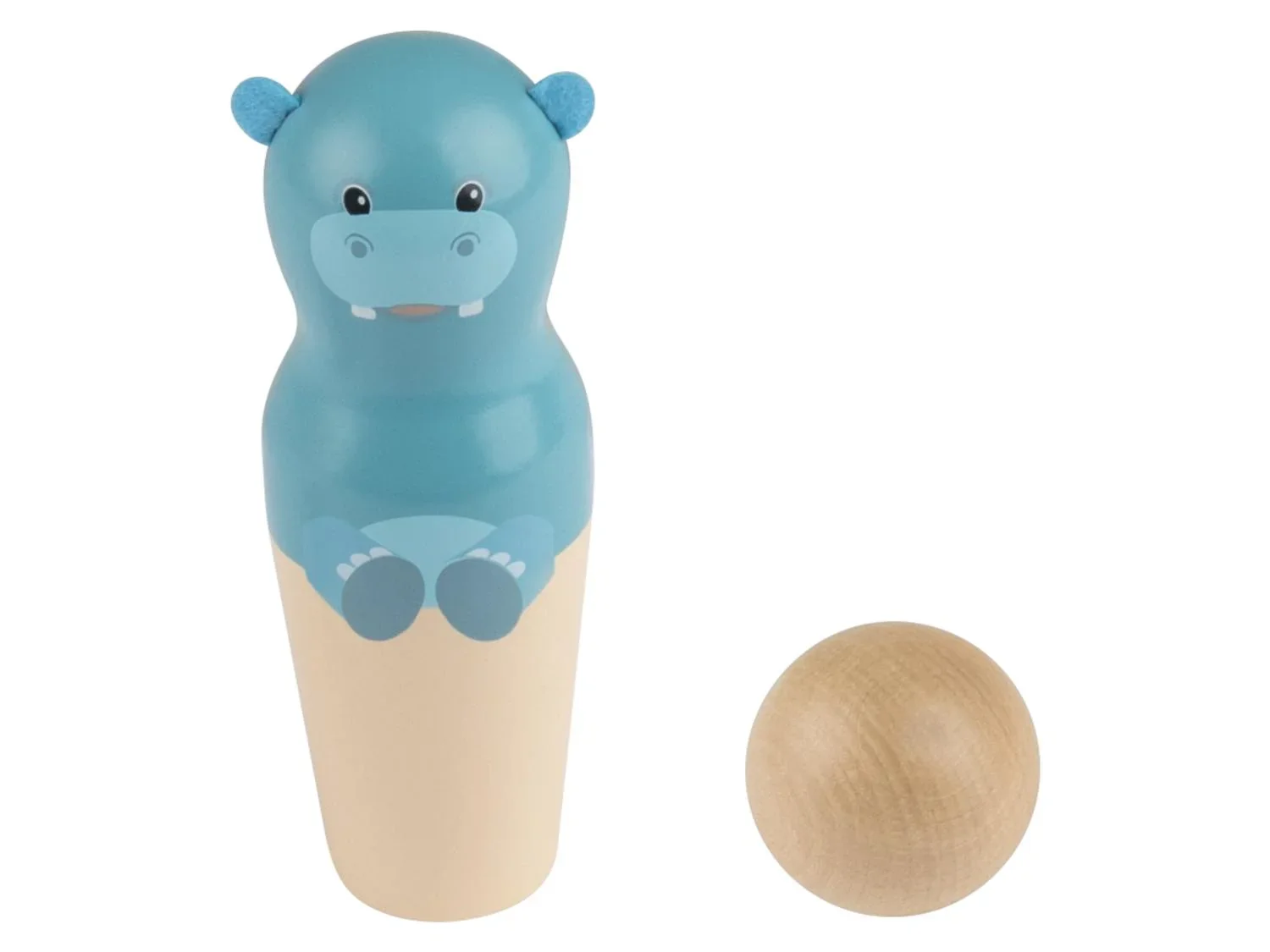 lupilu Jeu de quilles animaux ou Jeu de croquet ou Jeu de lancer d'anneaux animaux