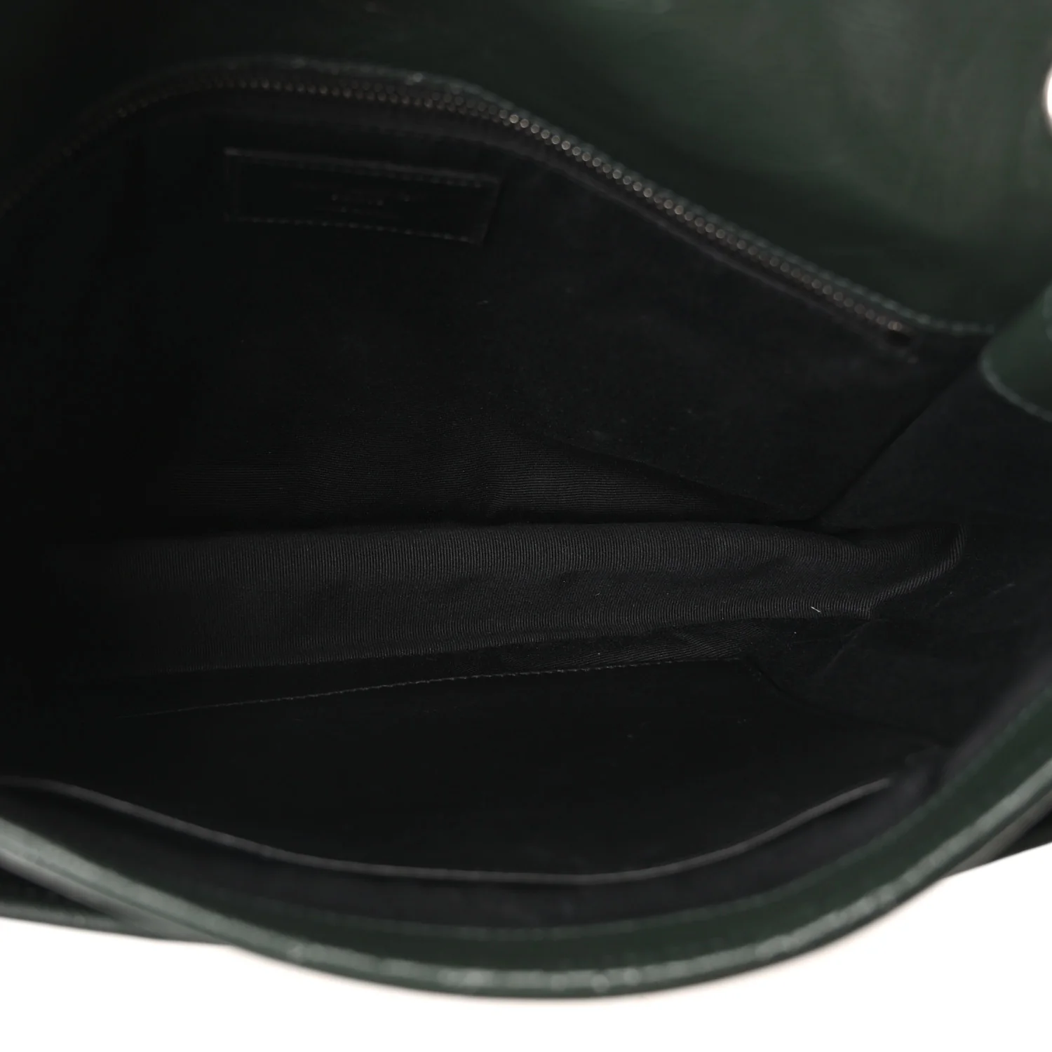 Crinkled Calfskin Matelasse Monogram Medium Niki Chain Satchel Dark Green