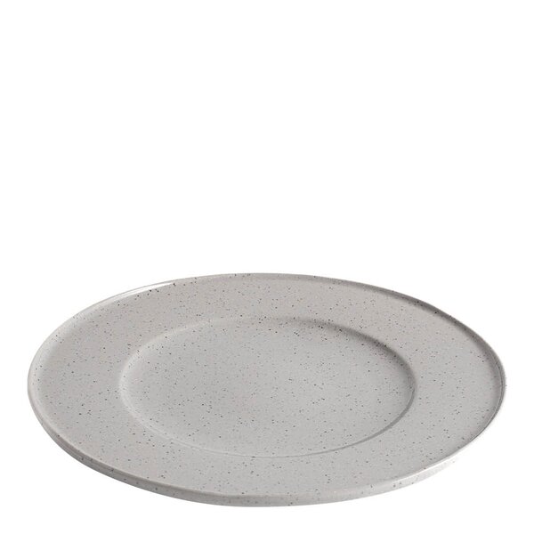Granite White tallerken 23 cm lys grå