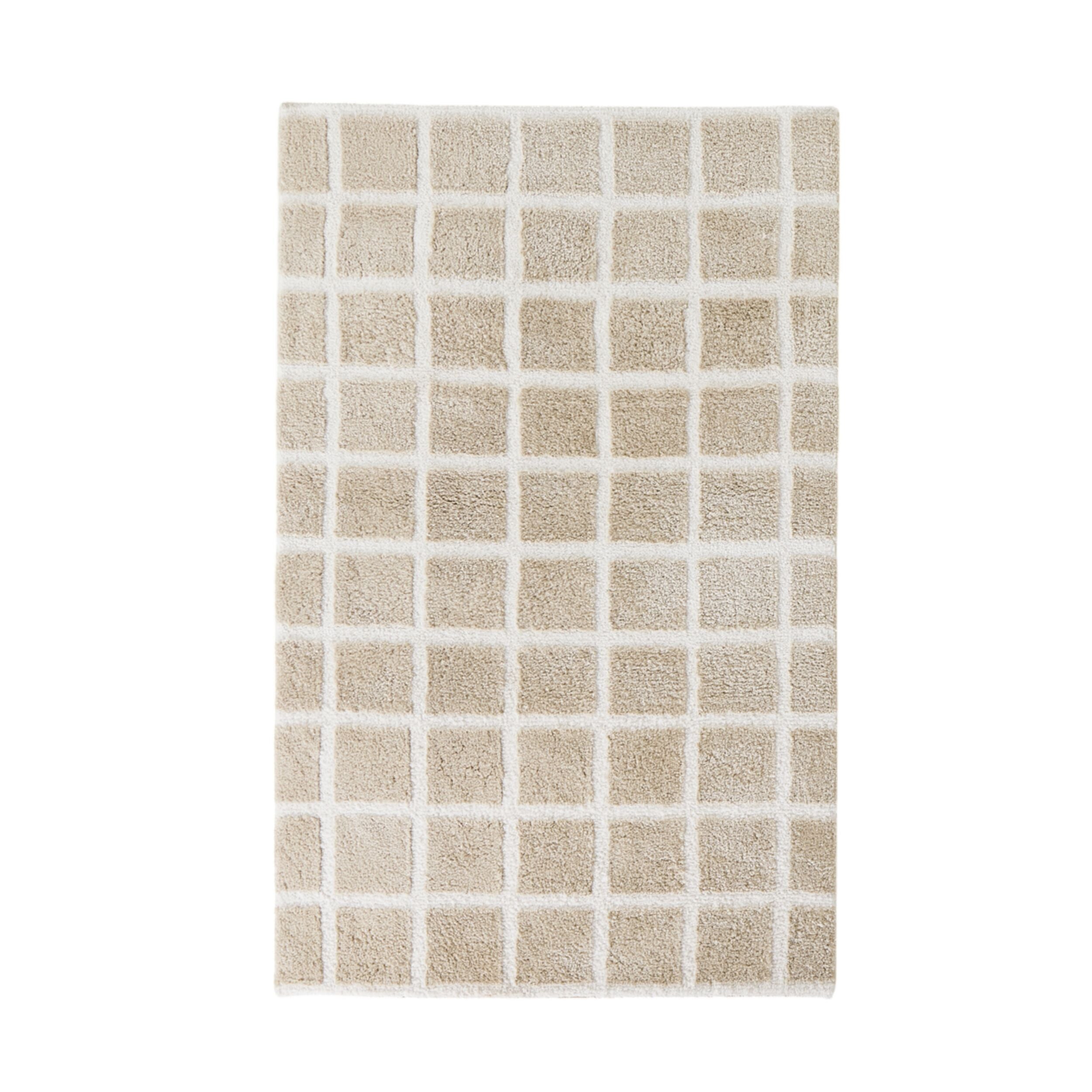 Gridlock Plush Rug Ivory 150x240cm