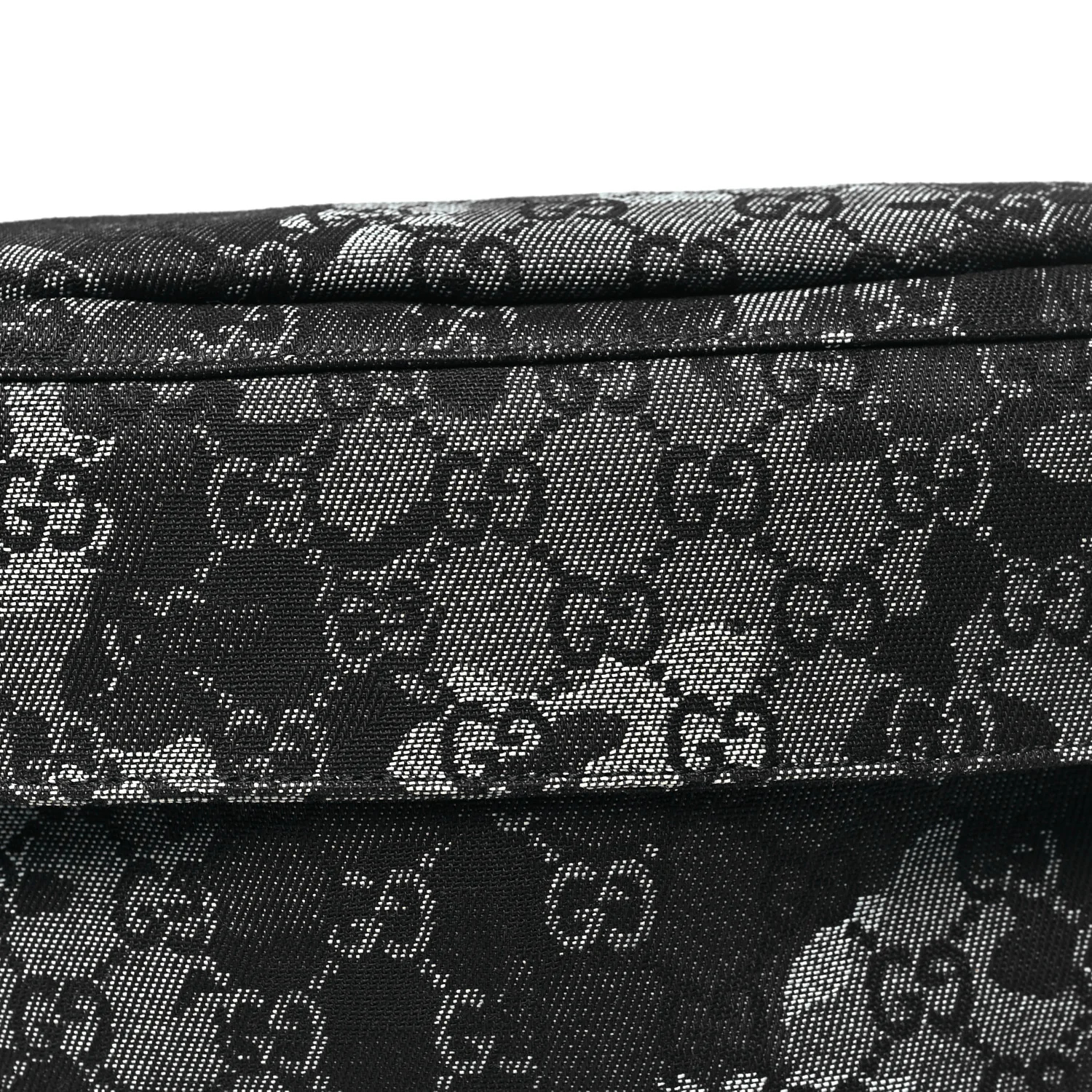 Denim Monogram Web Belt Bag Blue Multicolor