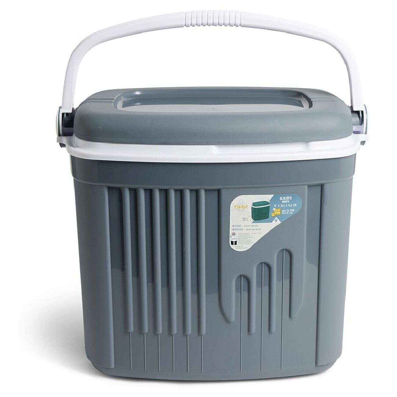 Glacière iceberg 32L grise 47x41,5xH32,5cm