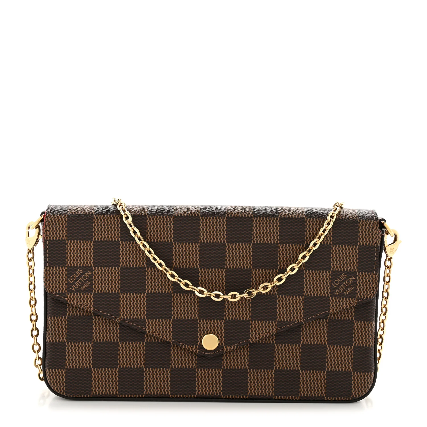 Damier Ebene Pochette Felicie Chain Wallet