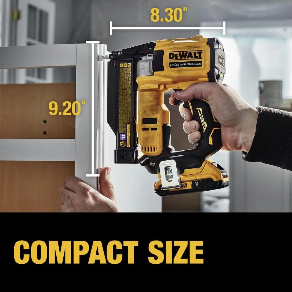 DCN623D1 20-Volt MAX Atomic Compact Cordless Pin Nailer Kit, Brushless Motor, 23 Gauge, Battery Quantity 1(1) - Image 6