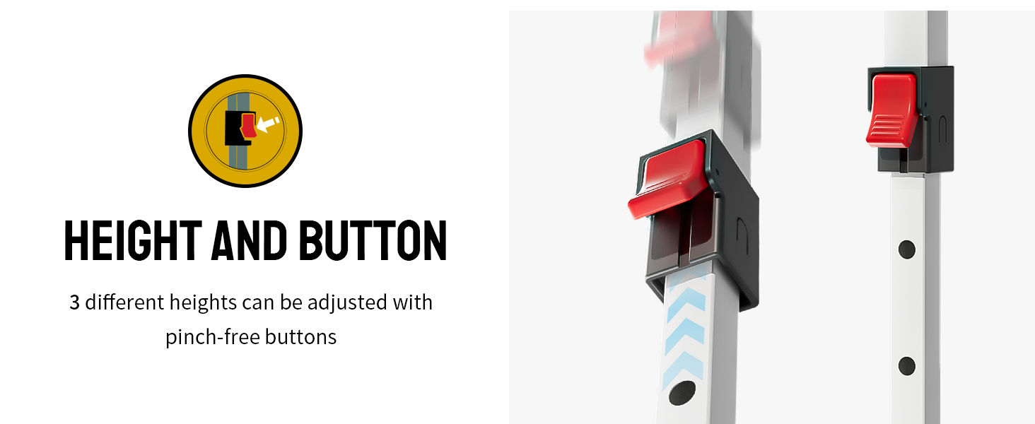 Adjust to Fit �?3-Level Height Adjustment for Any Occasion