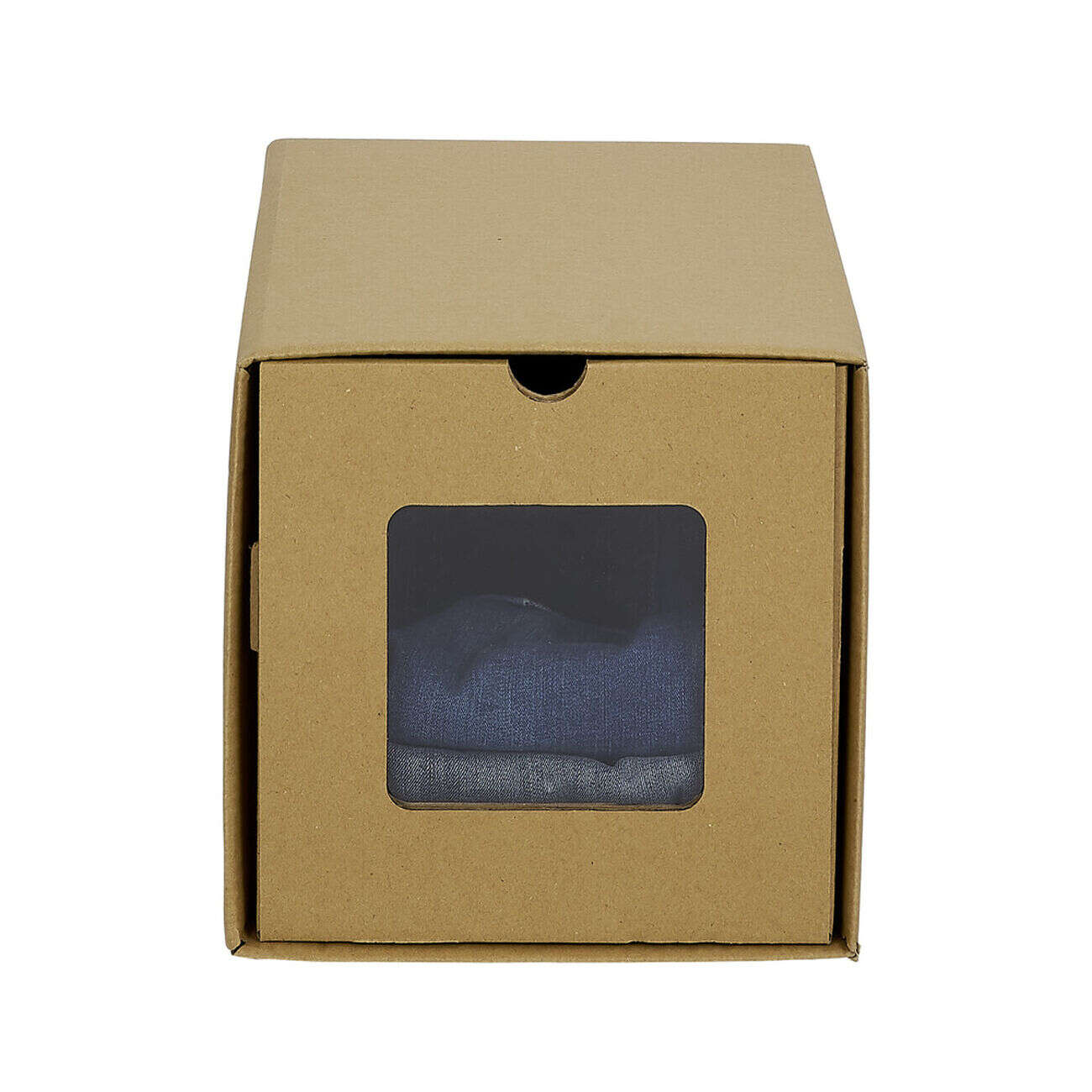 Boîte de rangement en carton avec fenêtre transparente 34x23xH24cm