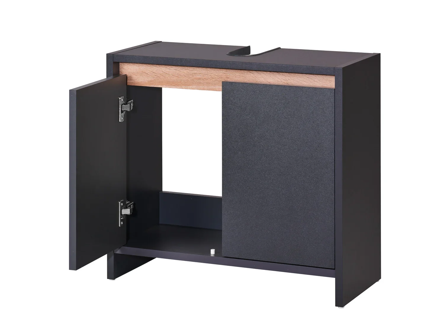 LIVARNO home Meuble sous-vasque Oslo, 60 x 55 x 28 cm, anthracite
