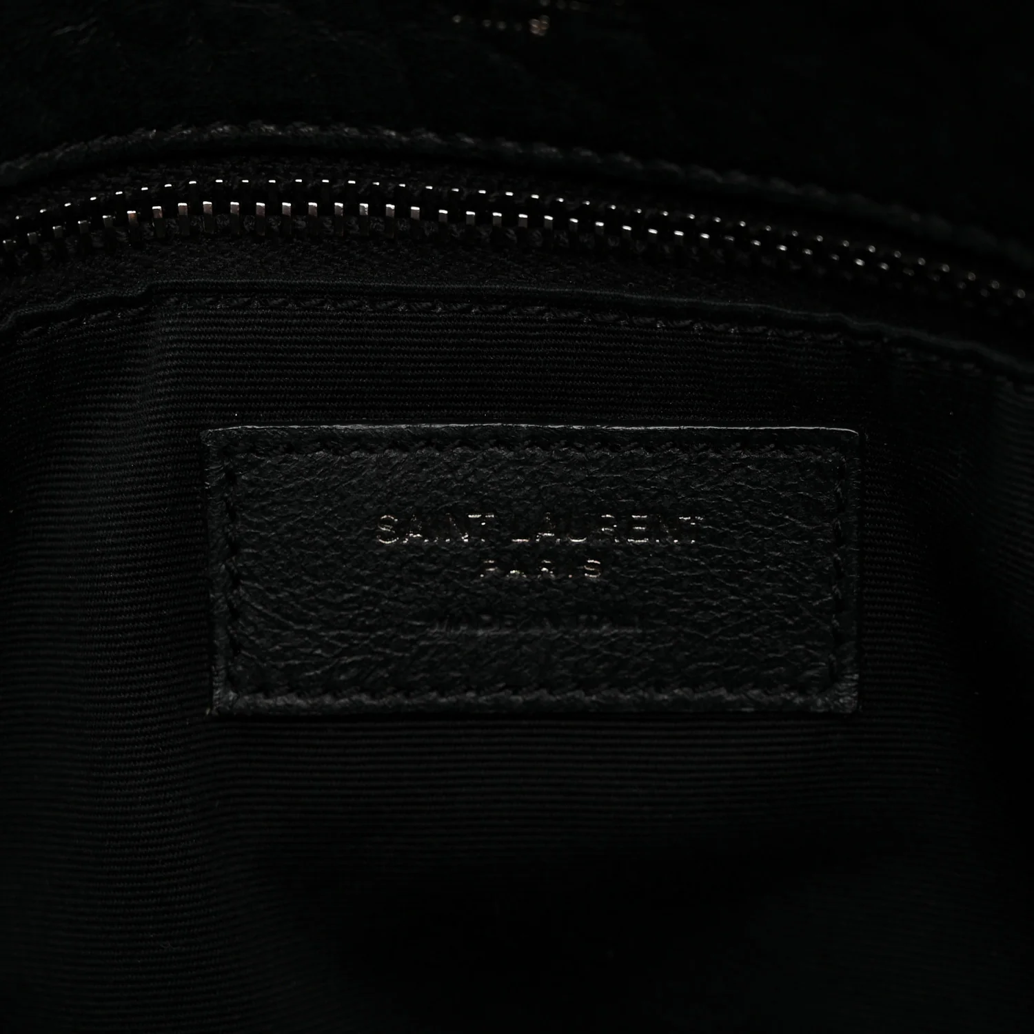 Grained Lambskin Monogram Large Niki Chain Satchel Black