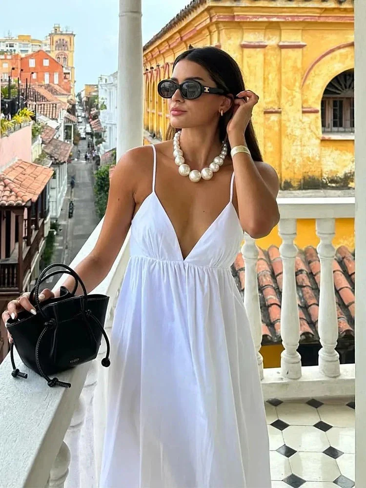 Sophie Paris | Robe longue d’été à fines bretelles