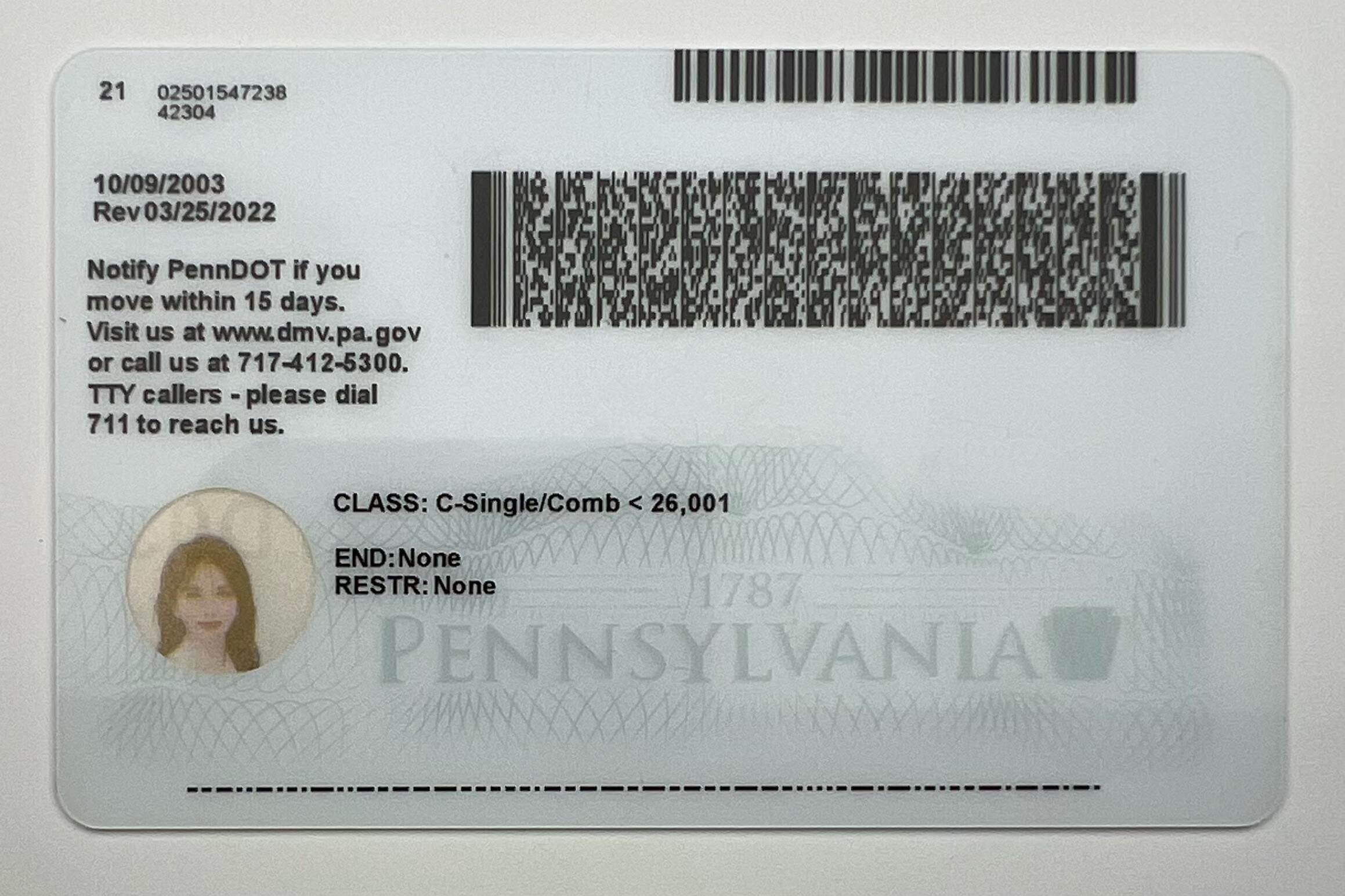 Pennsylvania ID (Latest Version)