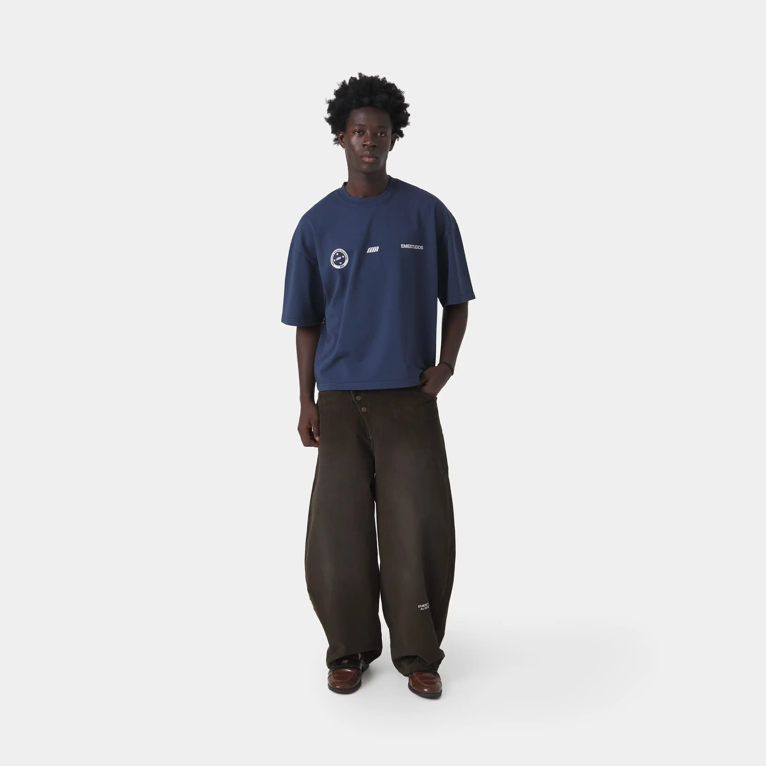 4 Star Navy Oversized Tee