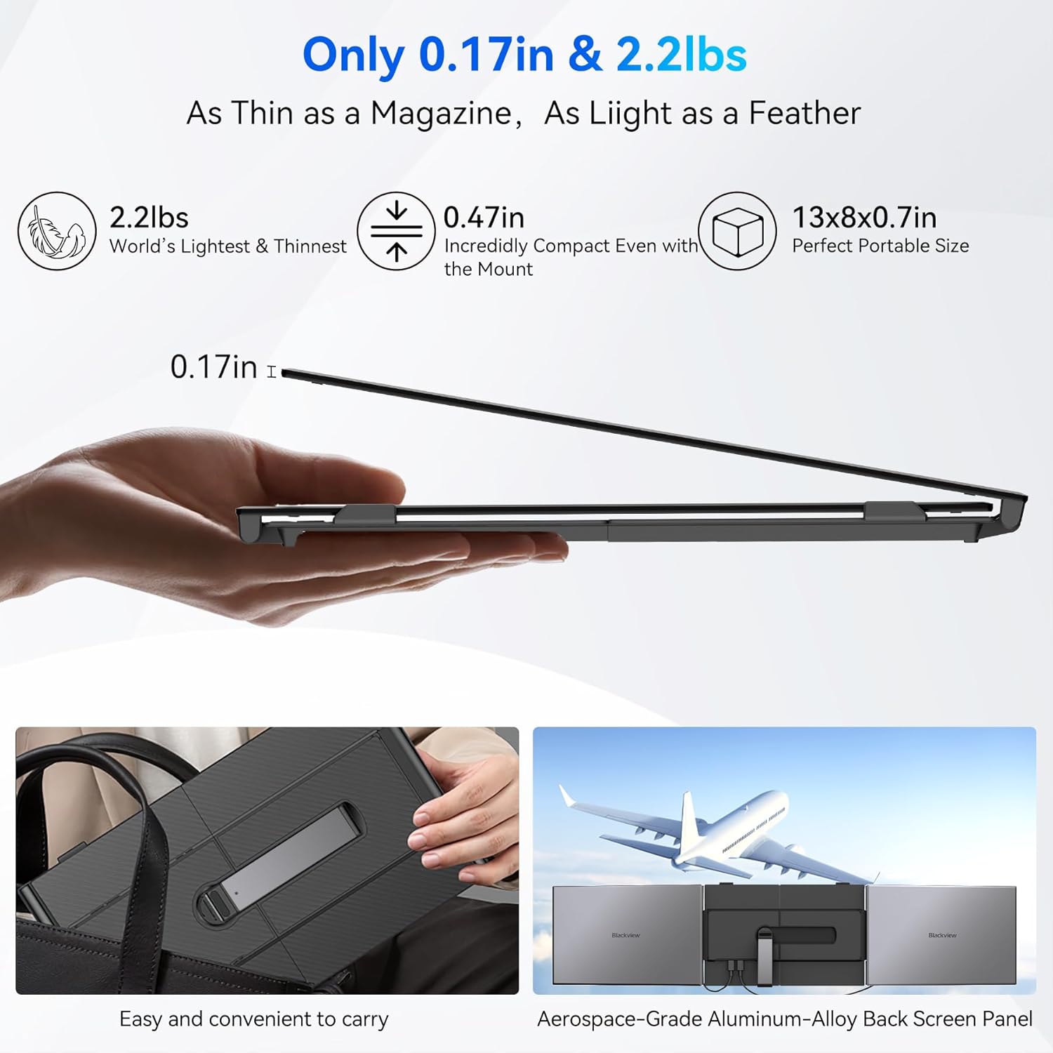 Blackview DCM6 Triple Laptop Screen Extender 14