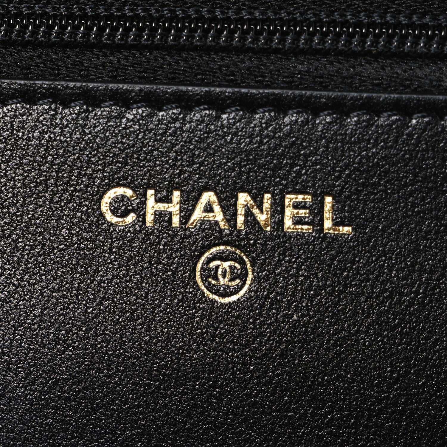 Lambskin Plexiglass Quilted Coco Love Wallet On Chain WOC Black