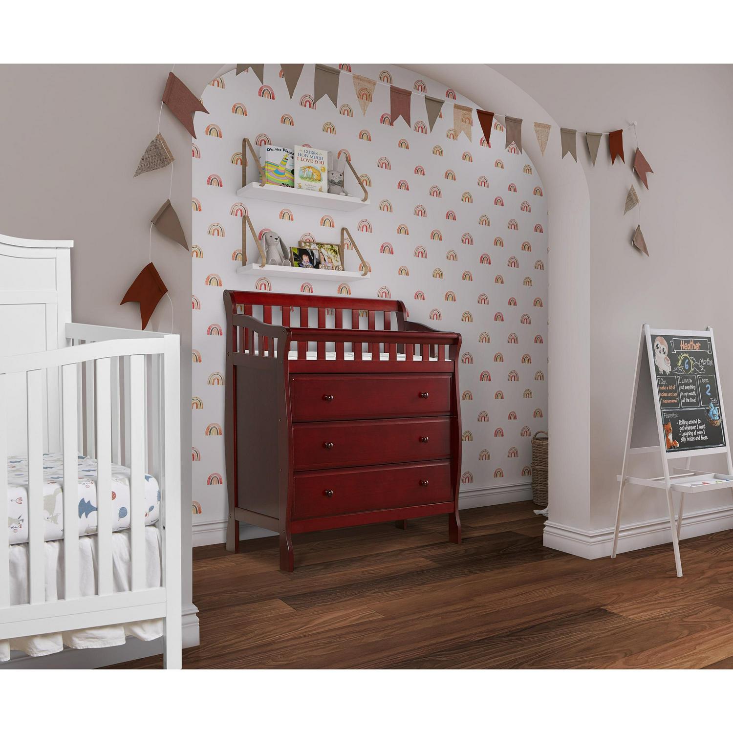 Dream on Me Marcus Changing Table and Dresser. Cherry