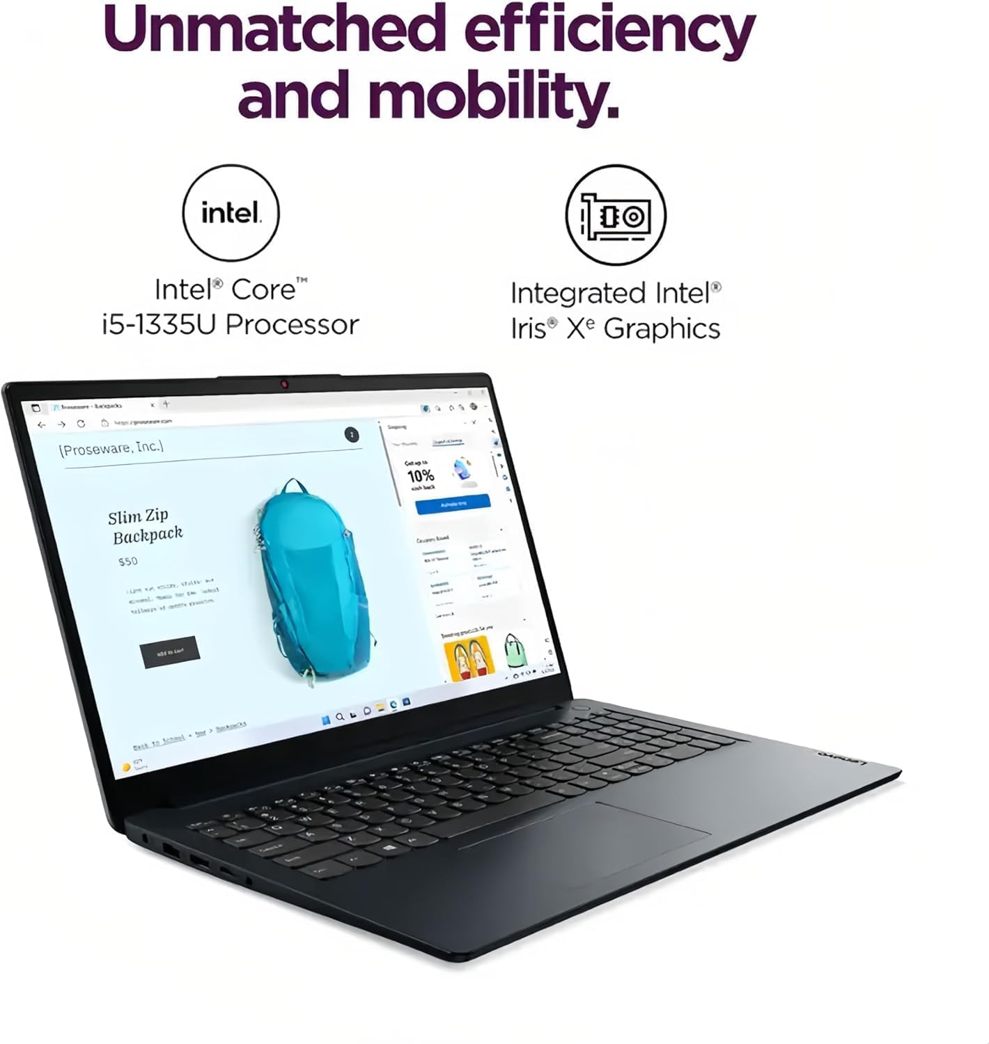 Lenovo IdeaPad Touchscreen Business Laptop  Intel 10-Core i5-1335U (Up to 4.6 GHz)  15.6