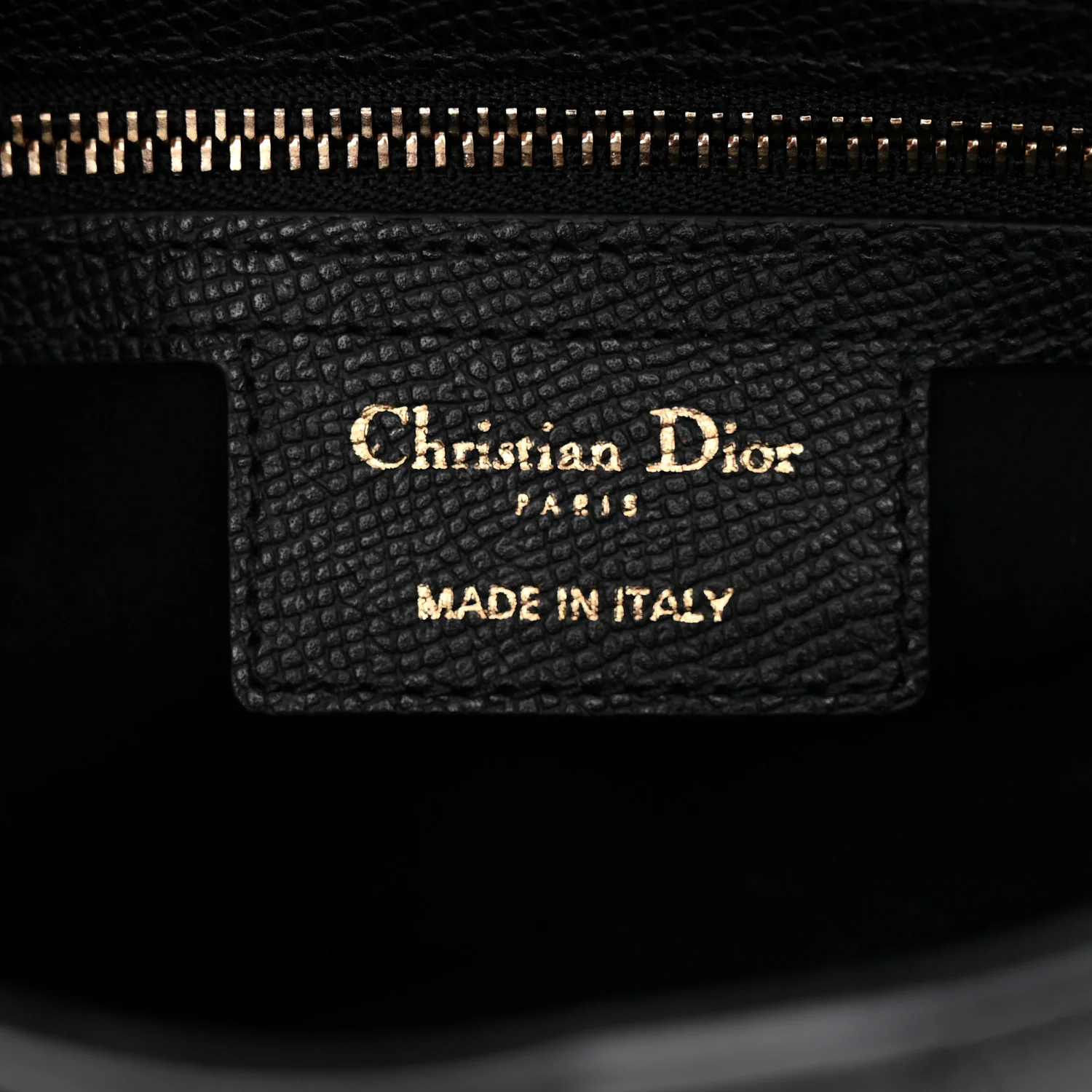 Grained Calfskin Saddle Bag Black
