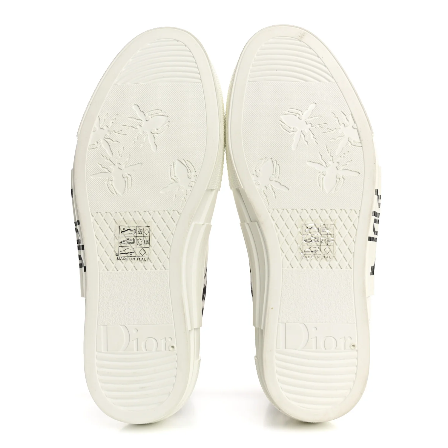 X SHAWN STUSSY Canvas Oblique Bee B23 High Top Sneakers 39 White Black