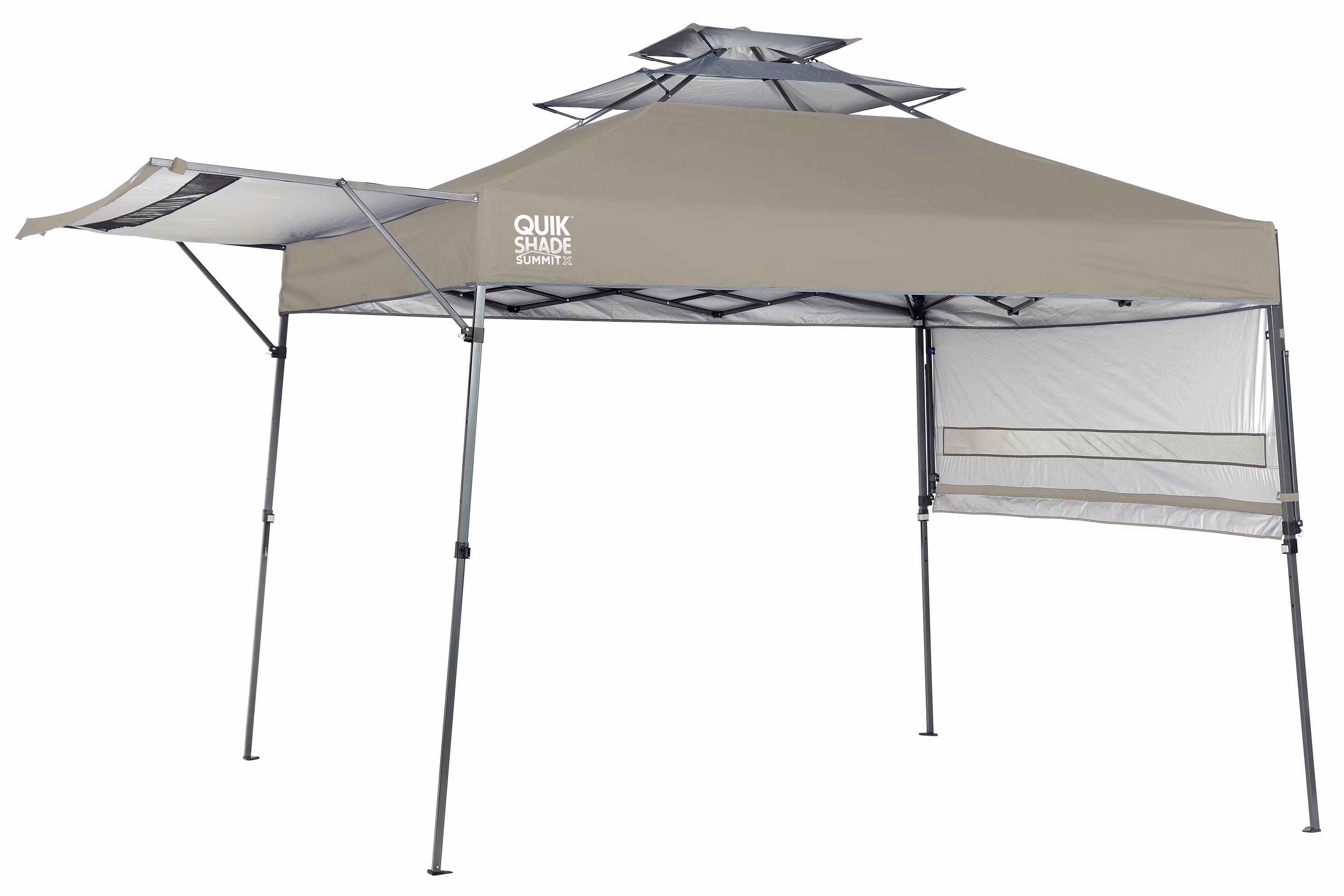 "Summit X" 10 x 17 Foot Straight Leg Pop Up Instant Canopy, Taupe(Taupe)