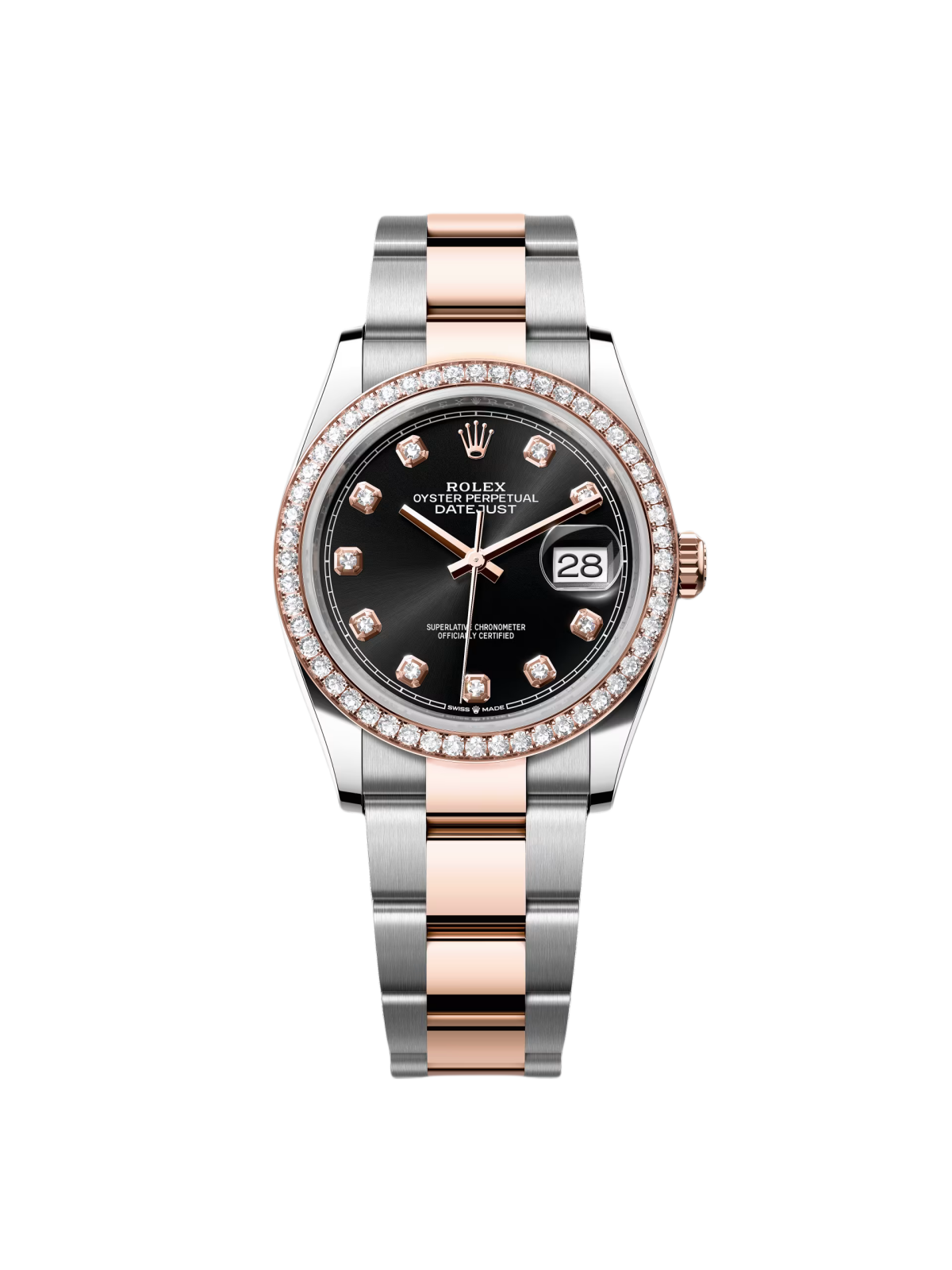 【Super Clone】RLX  Datejust 36mm 126281 Black Dial Jubilee Bracelet