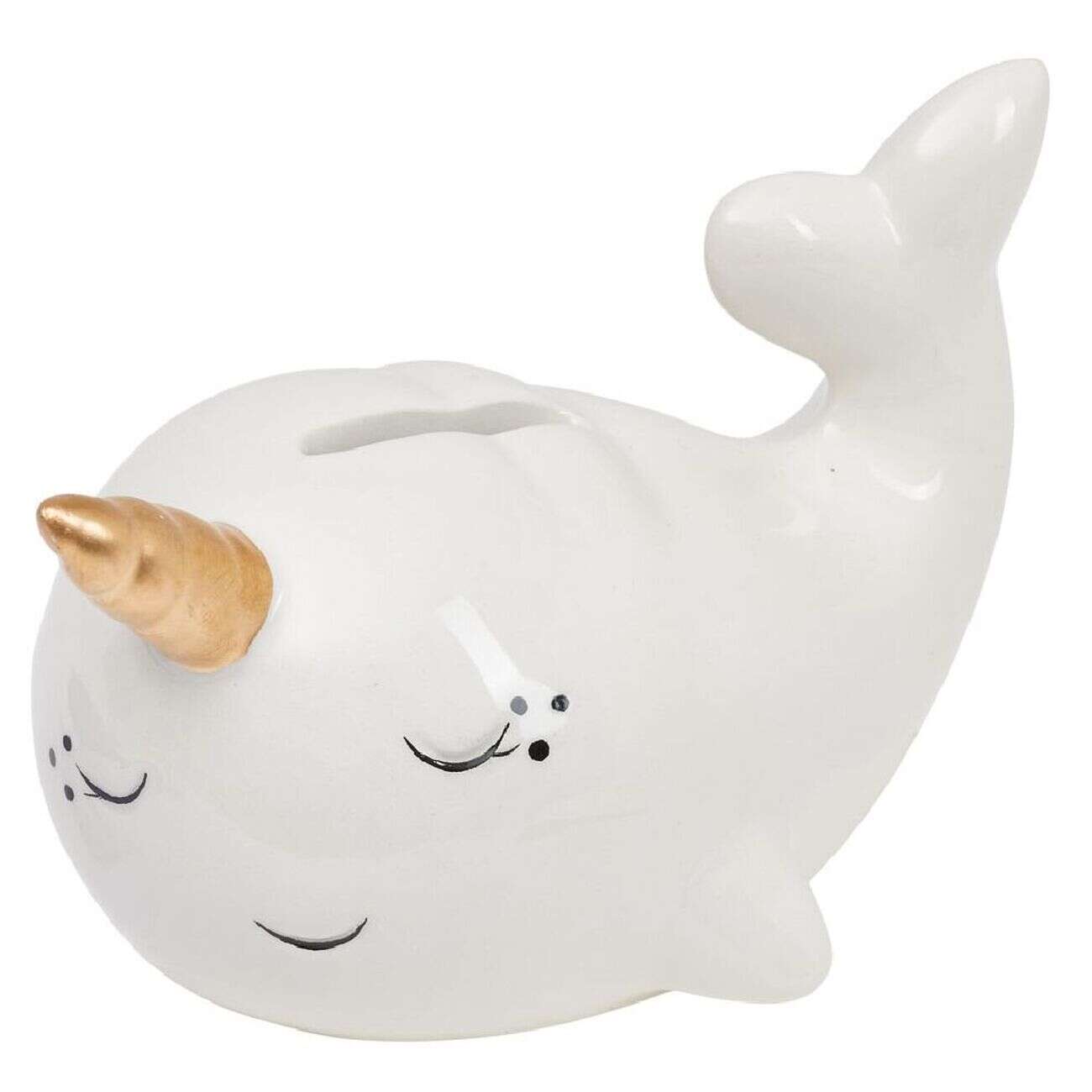 Tirelire enfant céramique blanc