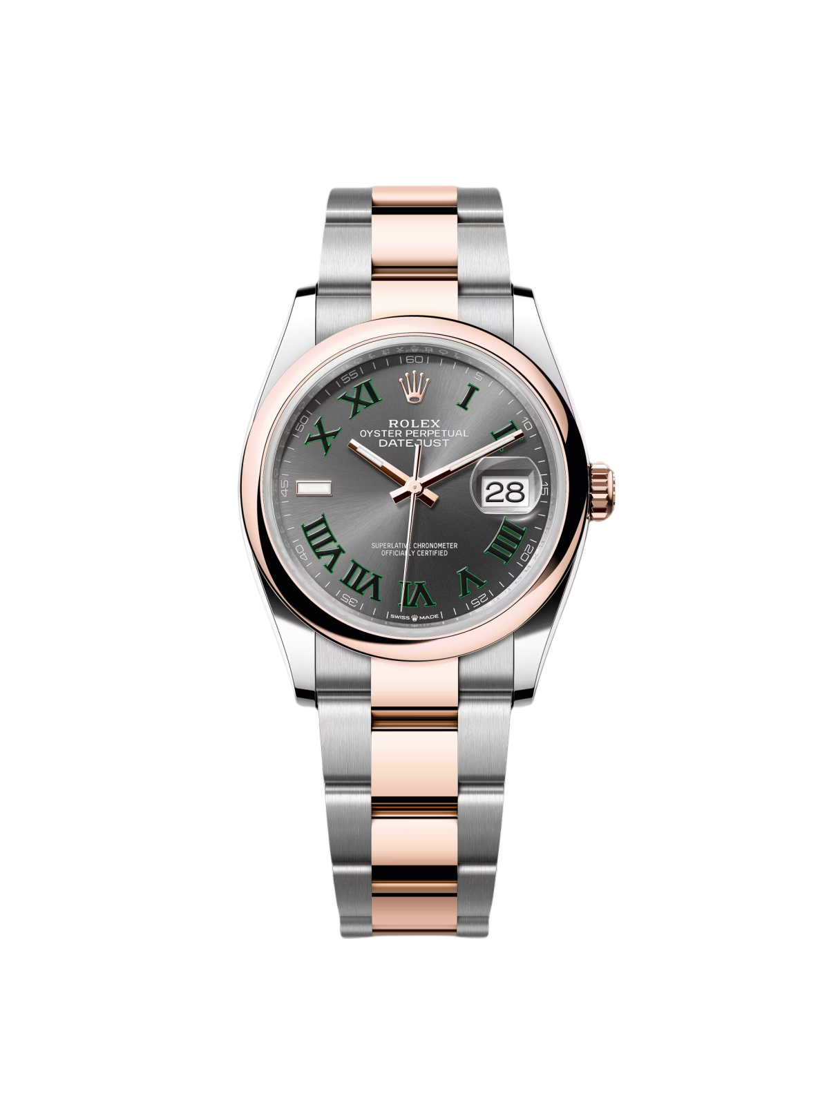 【Super Clone】RLX  Datejust 36mm 126201 Slate Dial Jubilee Bracelet Watch