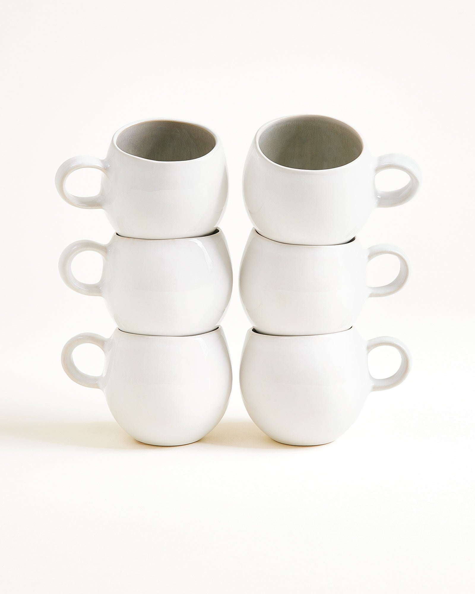 AREIA - SMALL MUG GRAY SET OF 6