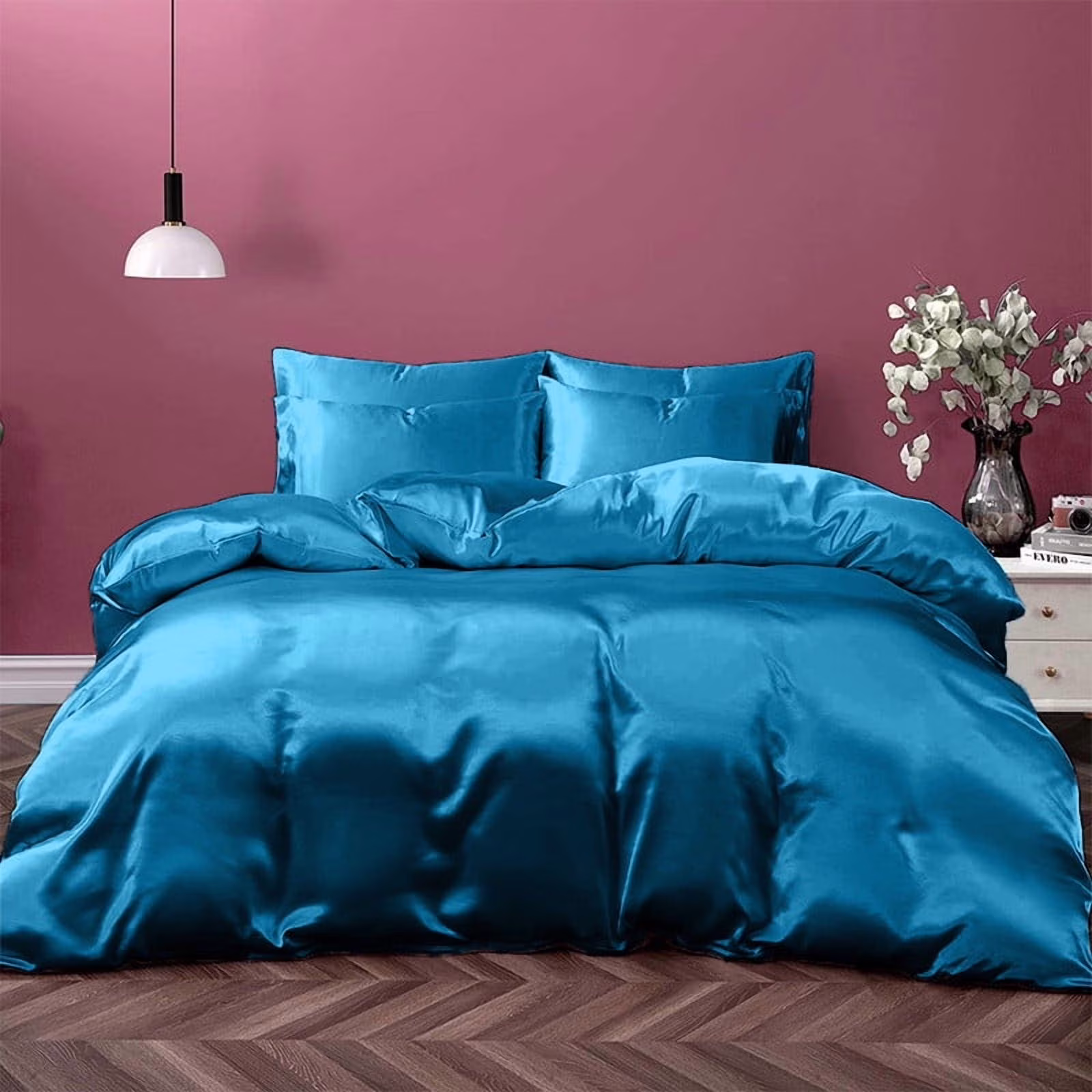 100% Silk Comforter 300 GSM Quilt Suitable for All Season Silky Super Soft Twin/Twin XL Lilac(Lilac) - Image 3
