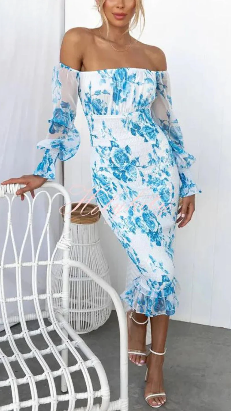 Robe midi de luxe pour femmes, robe de soirée élégante