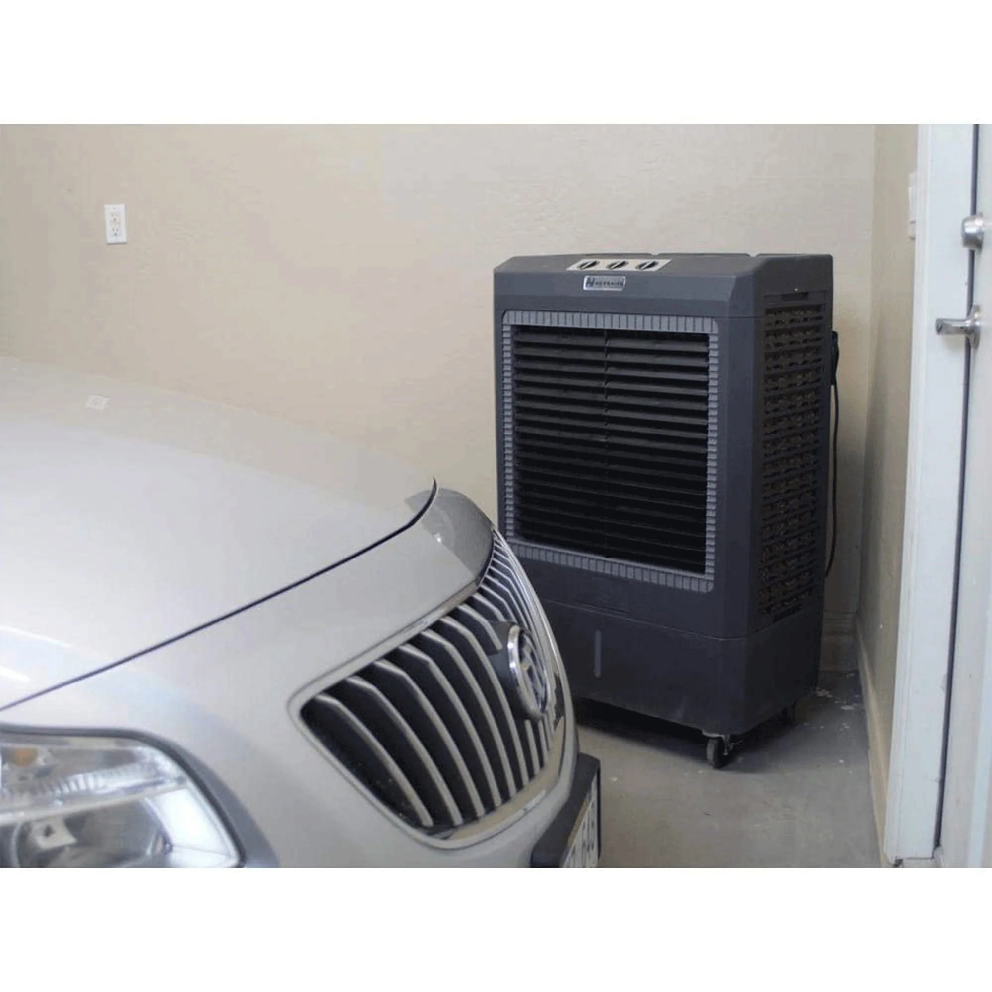 Outdoor 1,600 Square Foot Evaporative Air Cooler Humidifier, Gray - Image 5